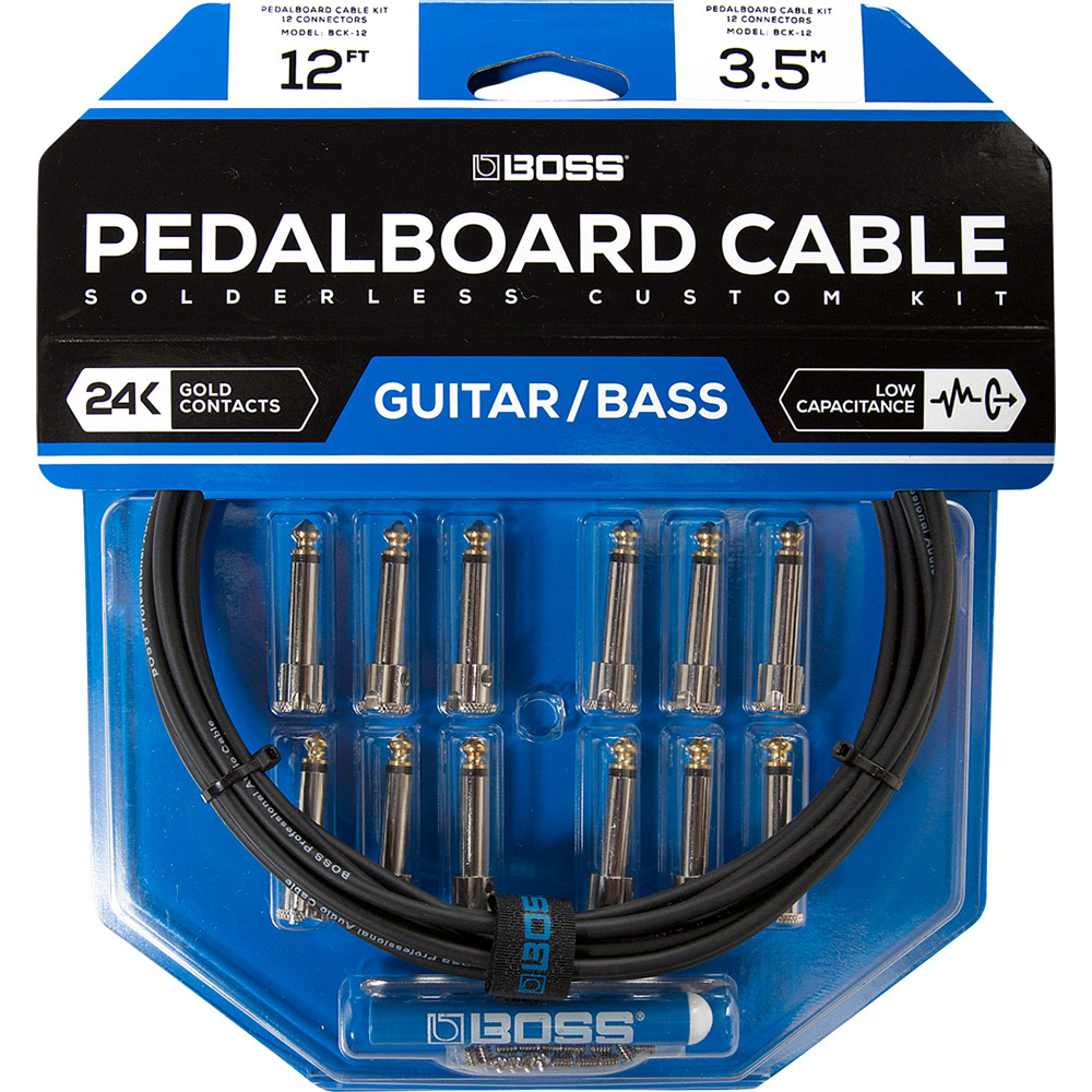 Boss Solderless Pedalboard Cable (12-Connectors)