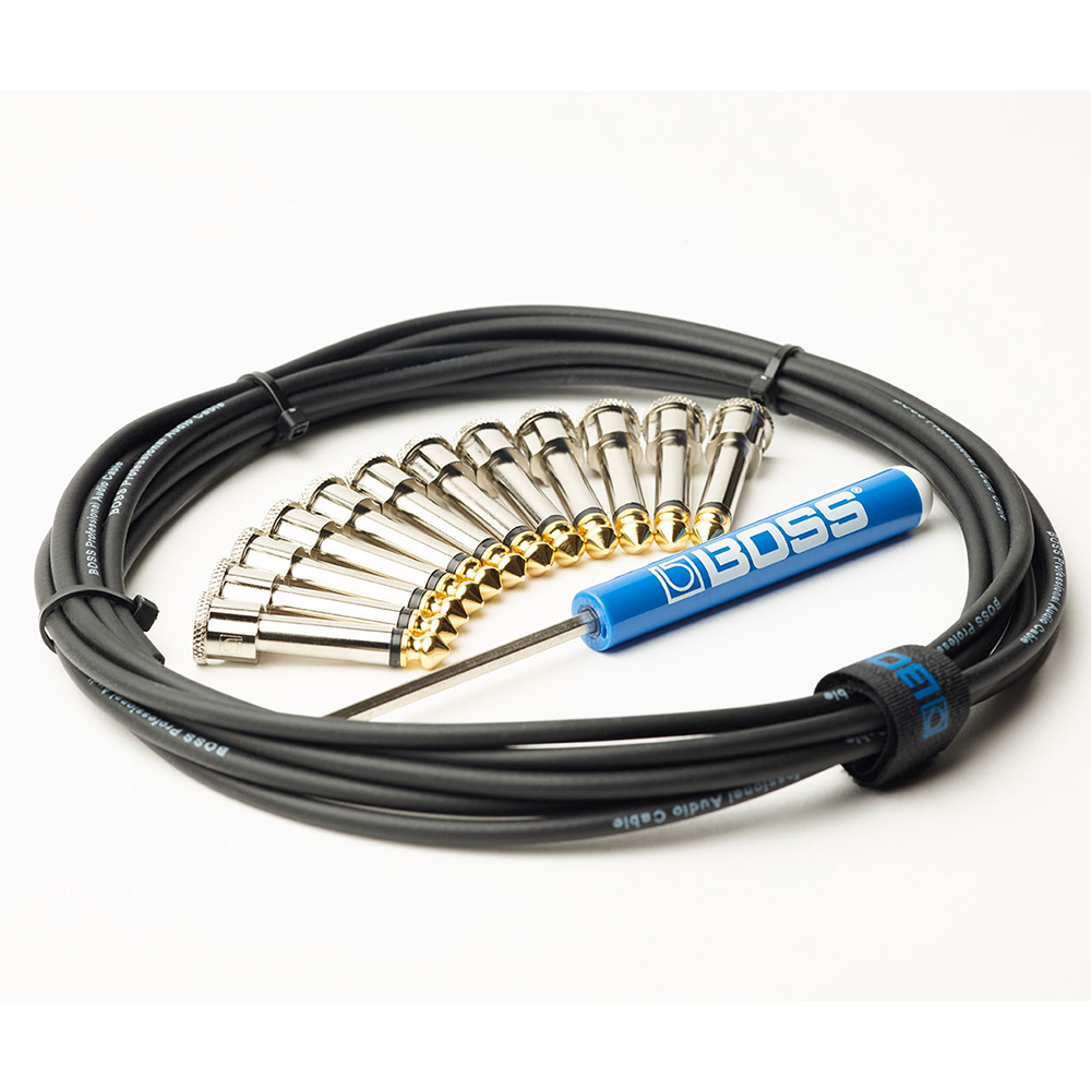 Boss Solderless Pedalboard Cable (12-Connectors)