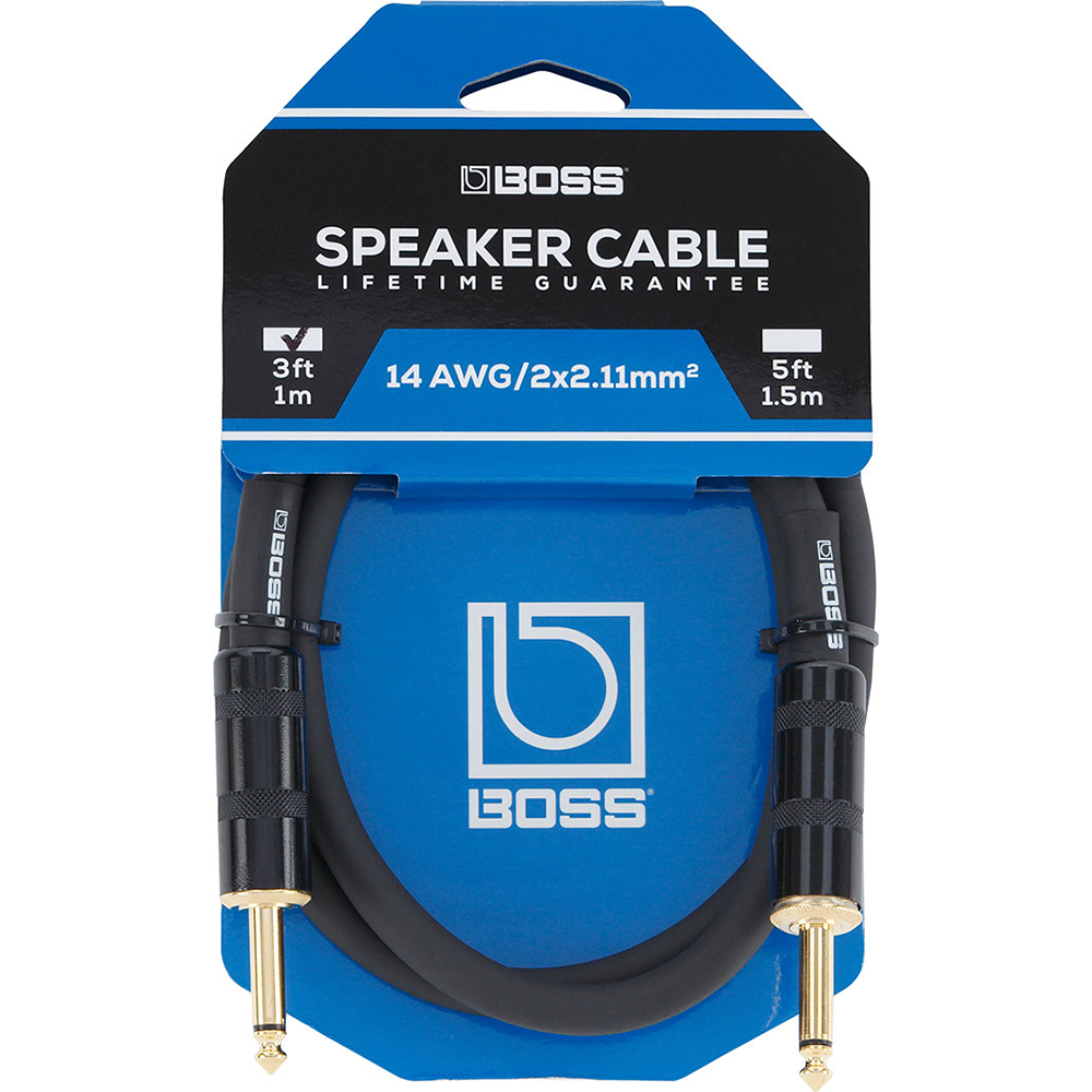 Boss 3ft Speaker Cable (Straight to Straight)