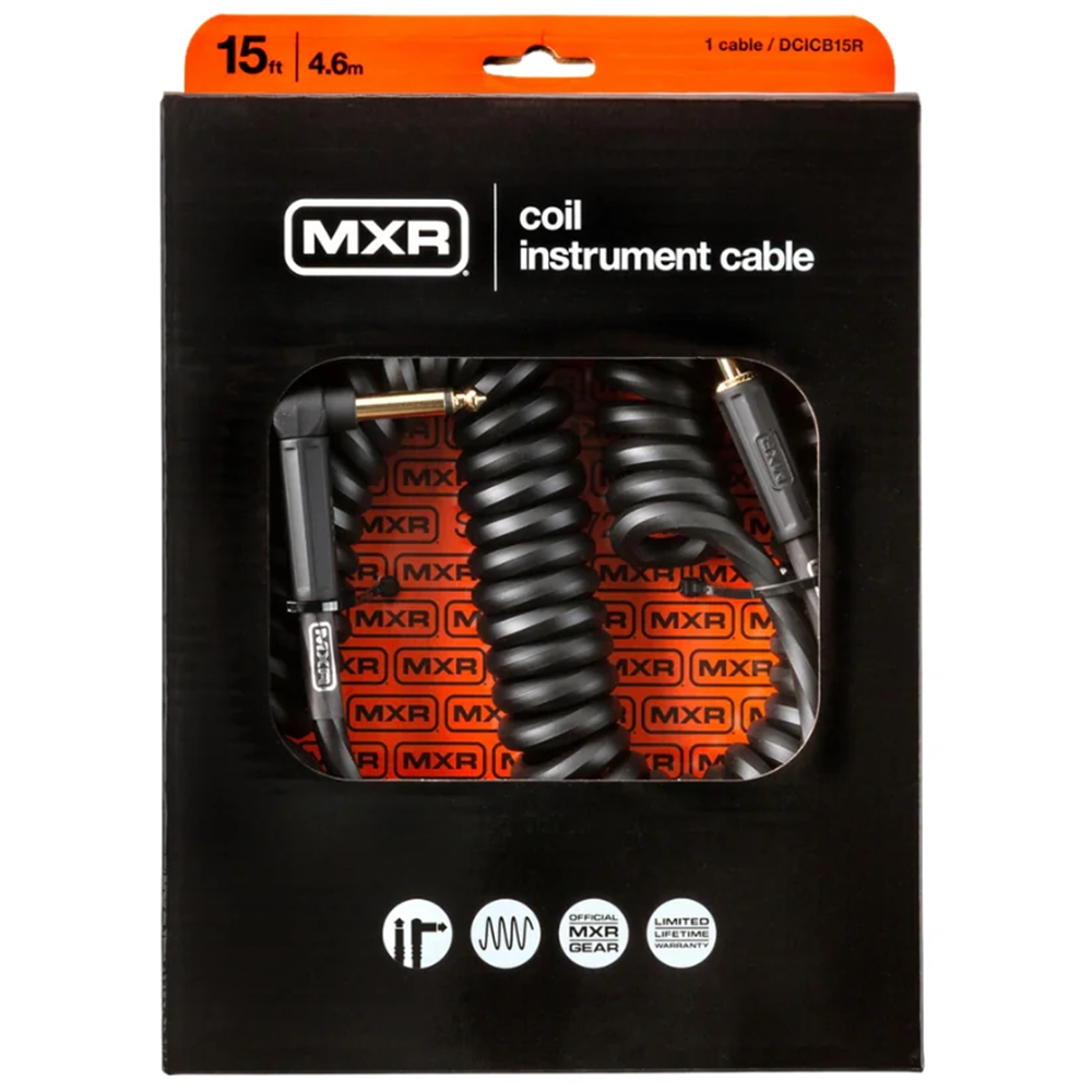 MXR 15ft Coil Instrument Cable (Black)