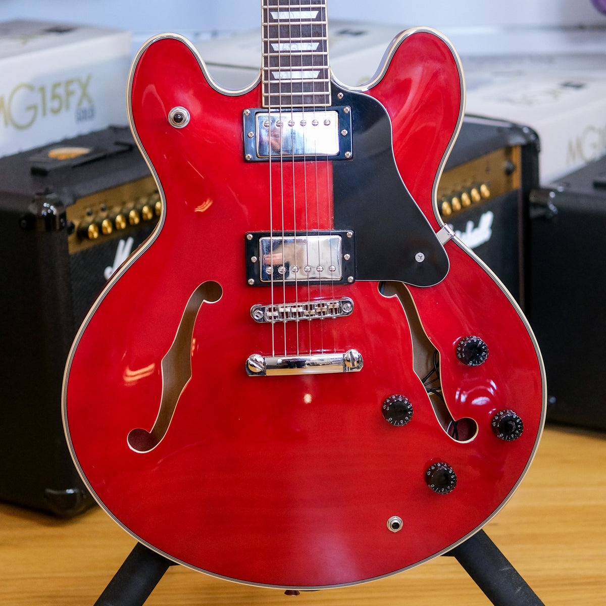 J&D Luthier 'ES' Semi-Hollow Legacy Electric Guitar (Cherry Red) (Pre-Owned)