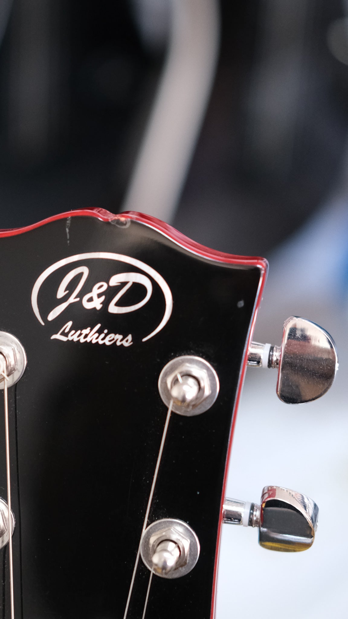 J&D Luthier 'ES' Semi-Hollow Legacy Electric Guitar (Cherry Red) (Pre-Owned)