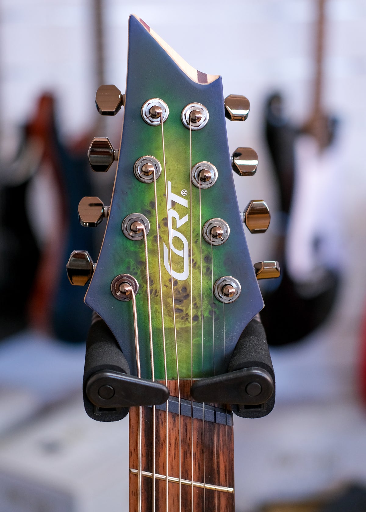 Cort KX508 Multi Scale II 8-String Electric Guitar (Mariana Blue Burst)