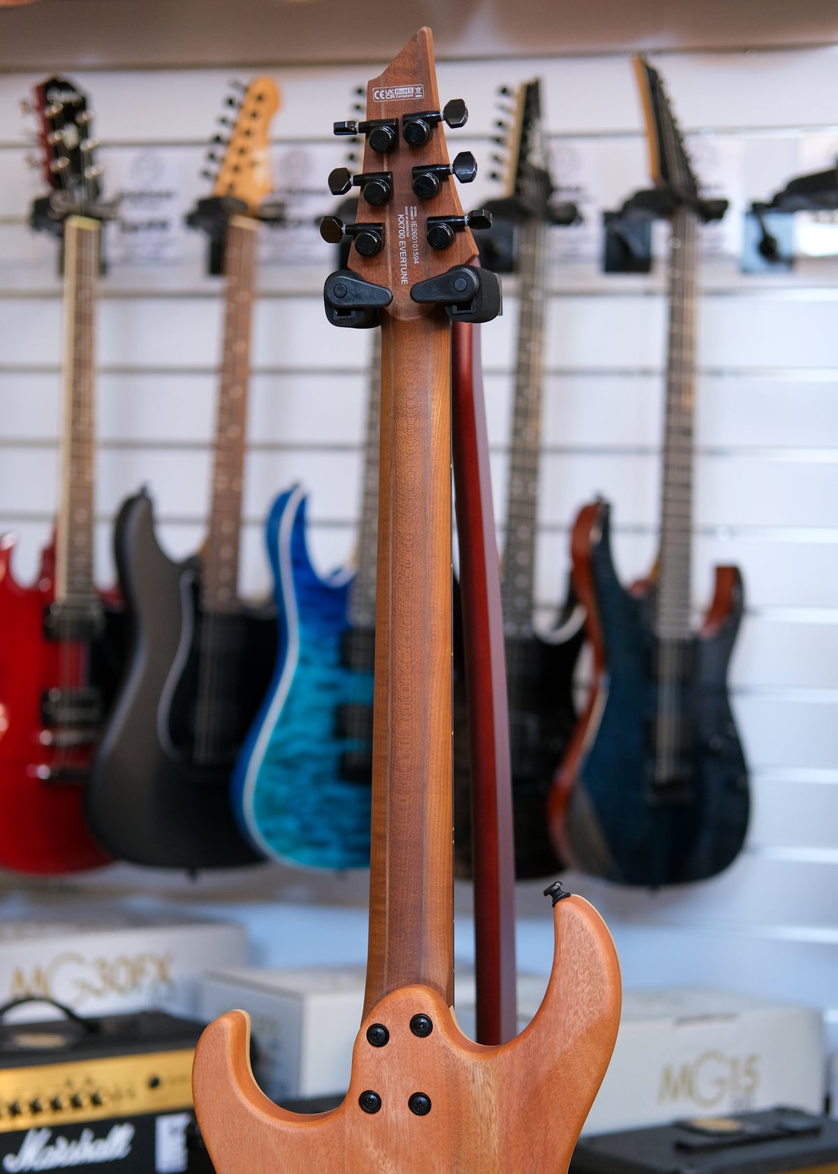 Cort KX700 EverTune Electric Guitar (Open Pore Black)