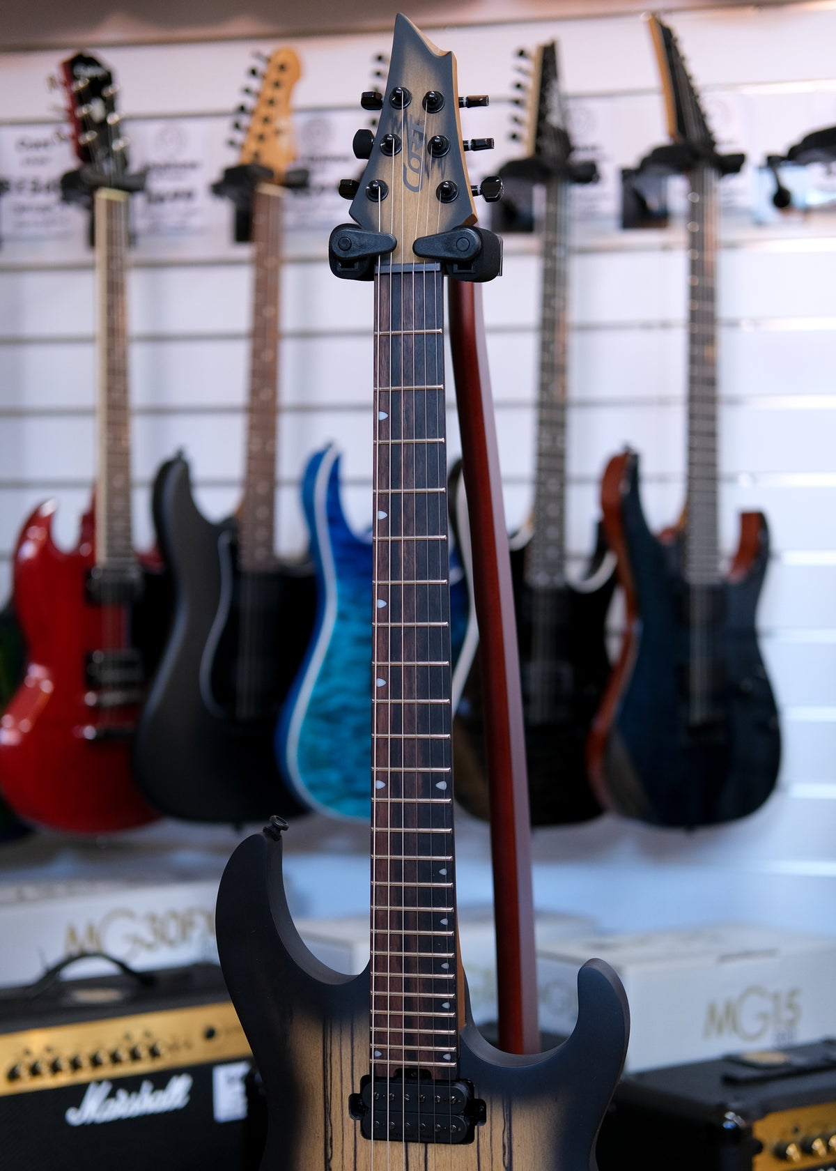 Cort KX500 Pale Moon Electric Guitar (Natural Black Burst)