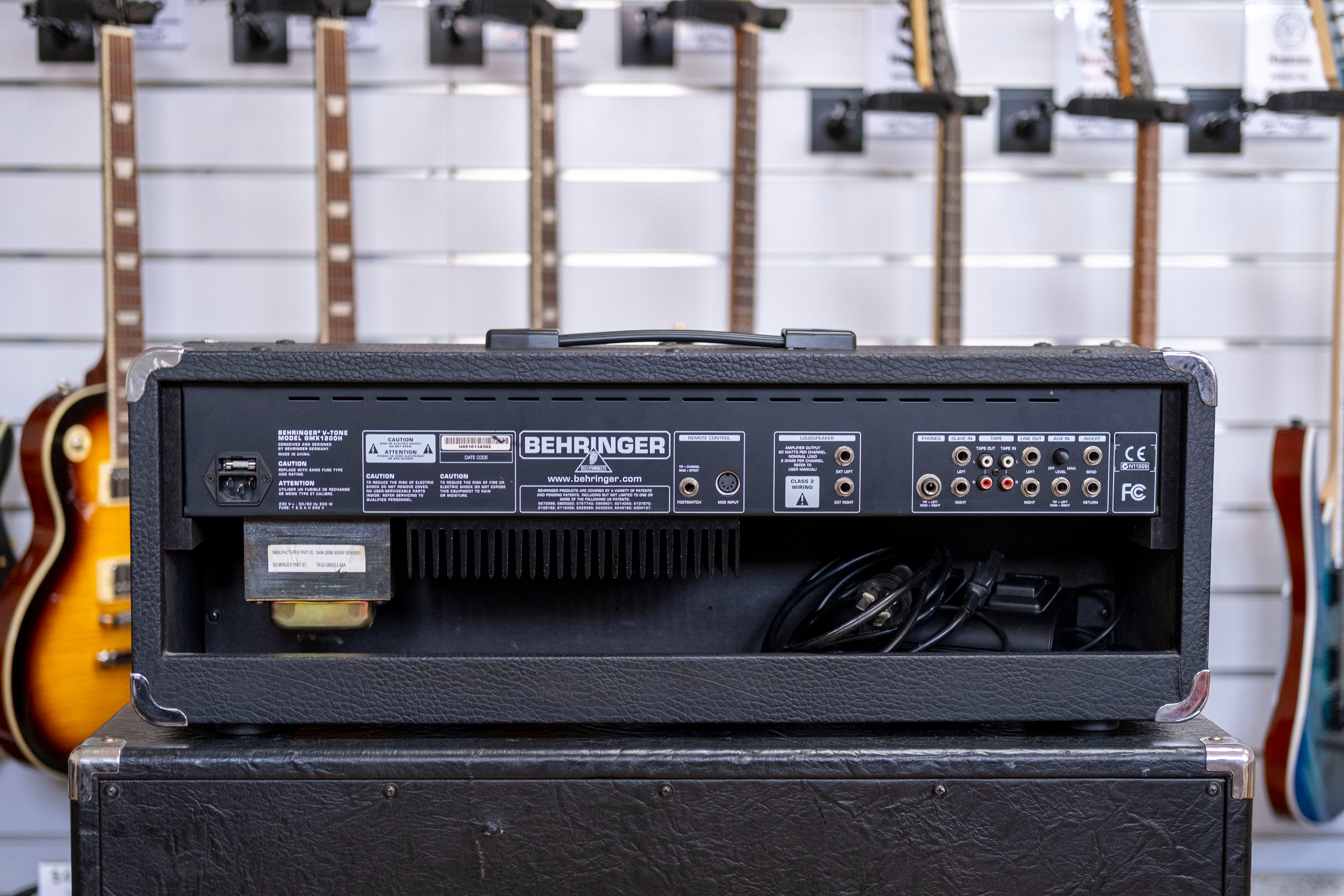 Behringer V-Tone GMX1200H 120-Watt Head with Bugera 4x12" Speaker Cabinet (Pre-Owned)
