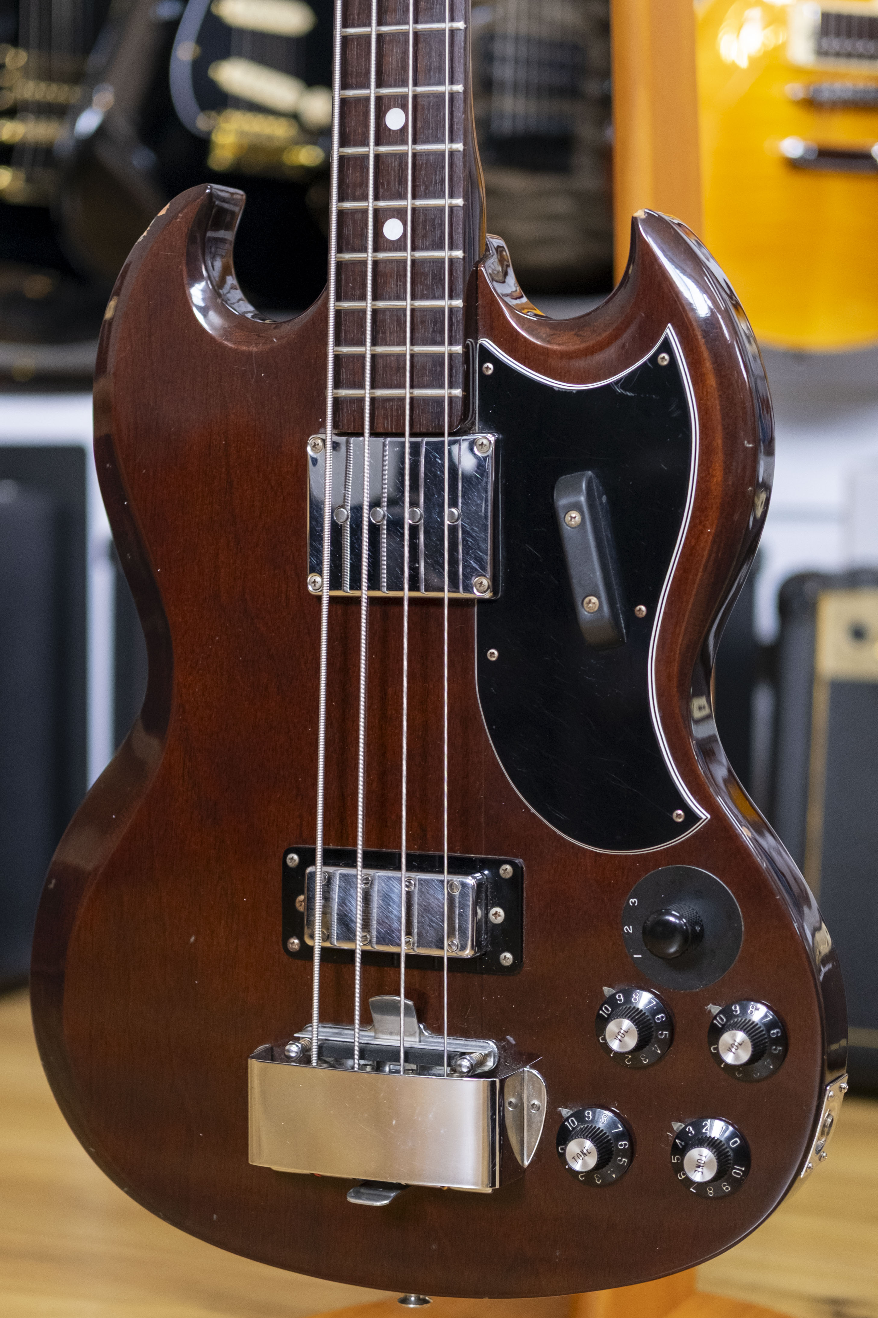 Ibanez 2354LB 'SG' Double Cutaway Long Scale Bass Guitar (Pre-Owned, 1975)