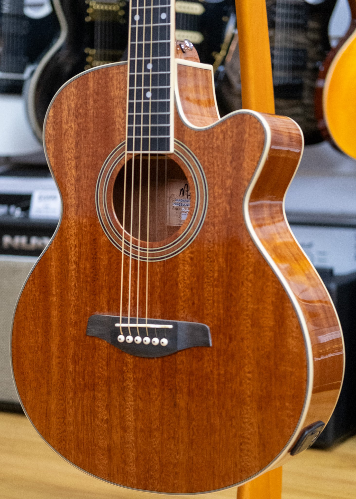 Martinez 41 Series Superfolk Acoustic Electric Guitar (Mahogany)