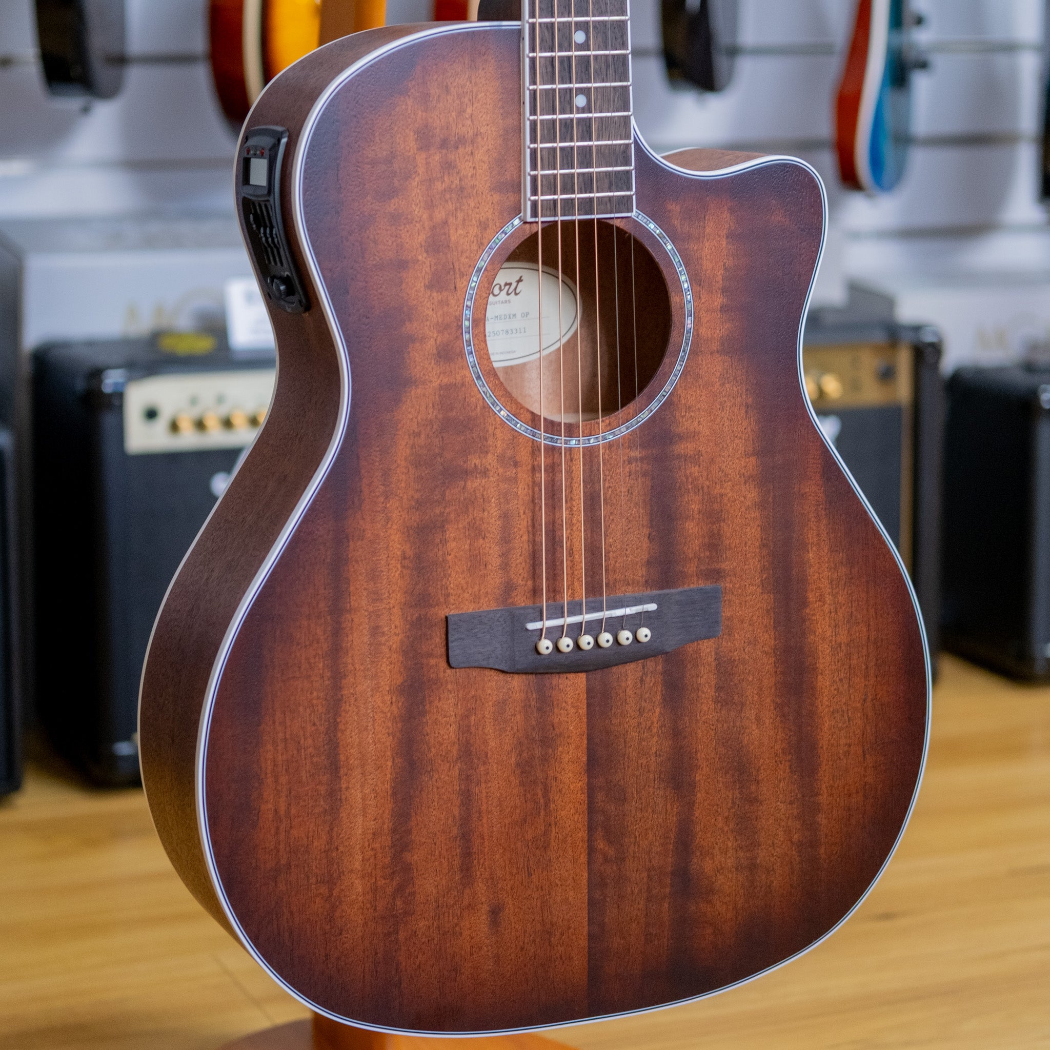 Cort Grand Regal Series Grand Auditorium Acoustic Electric Guitar (Mahogany)