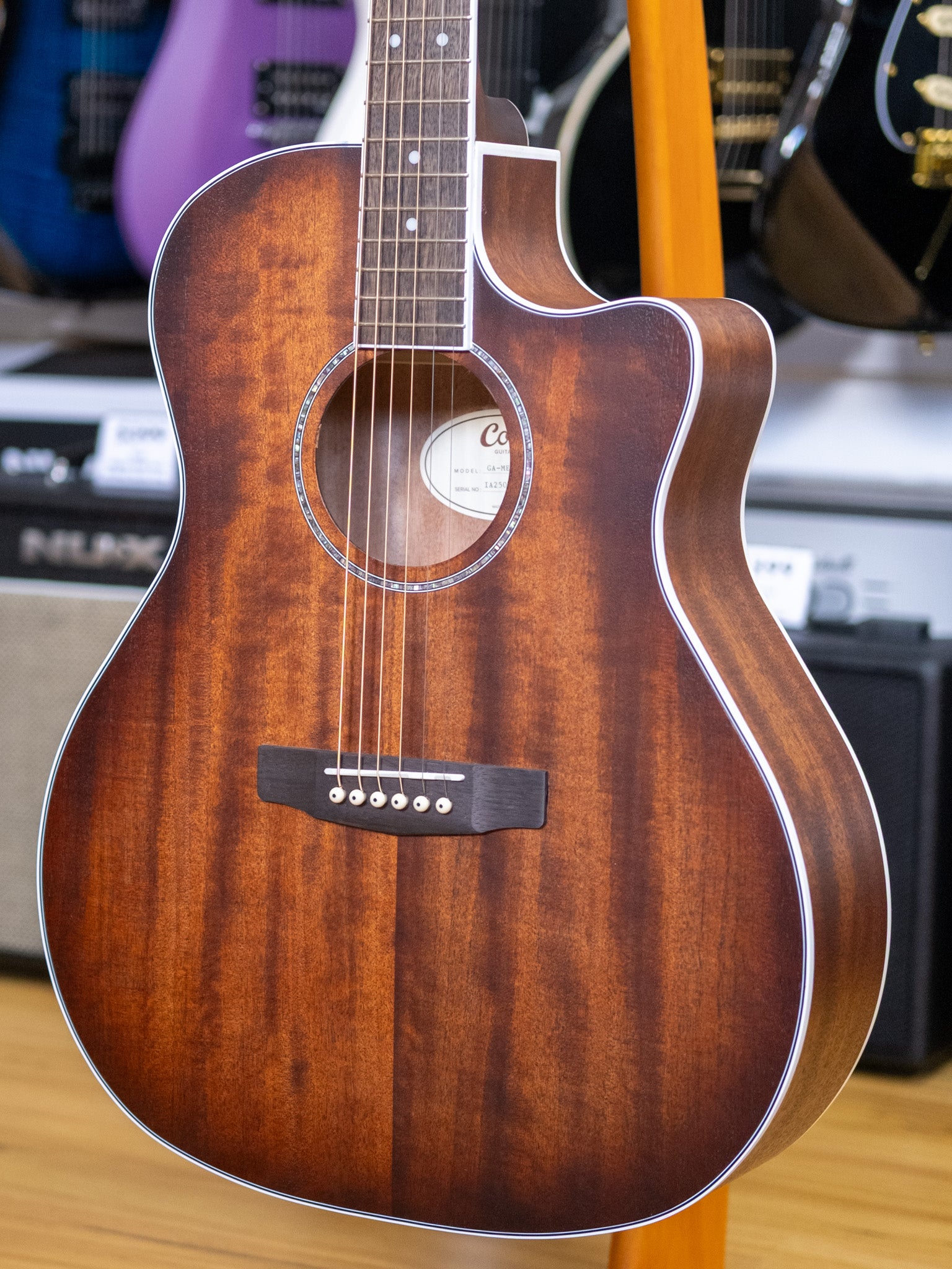 Cort Grand Regal Series Grand Auditorium Acoustic Electric Guitar (Mahogany)