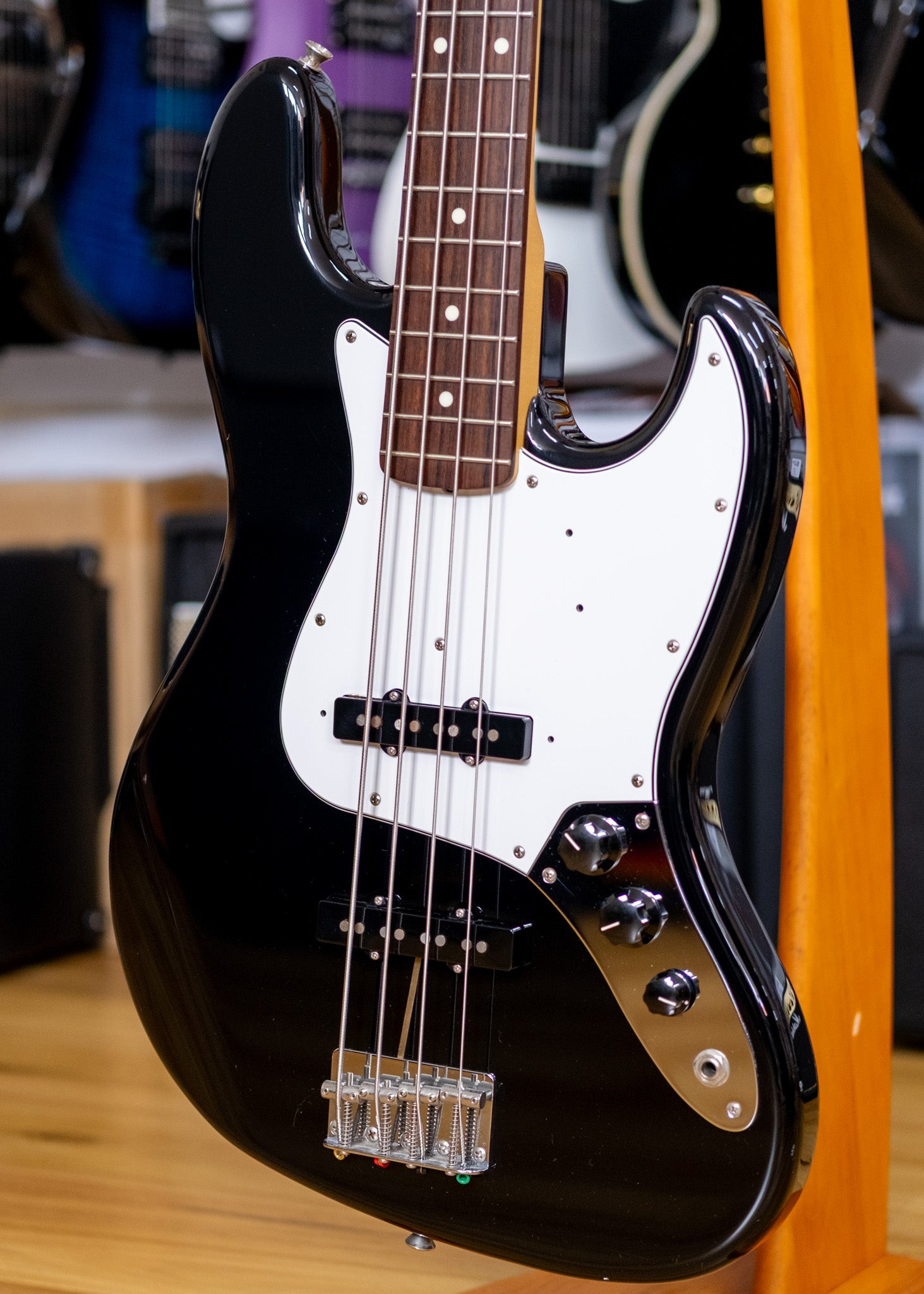 Fender Hybrid '60s Jazz Bass Guitar (Black) (Pre-Owned, 2019 MIJ)