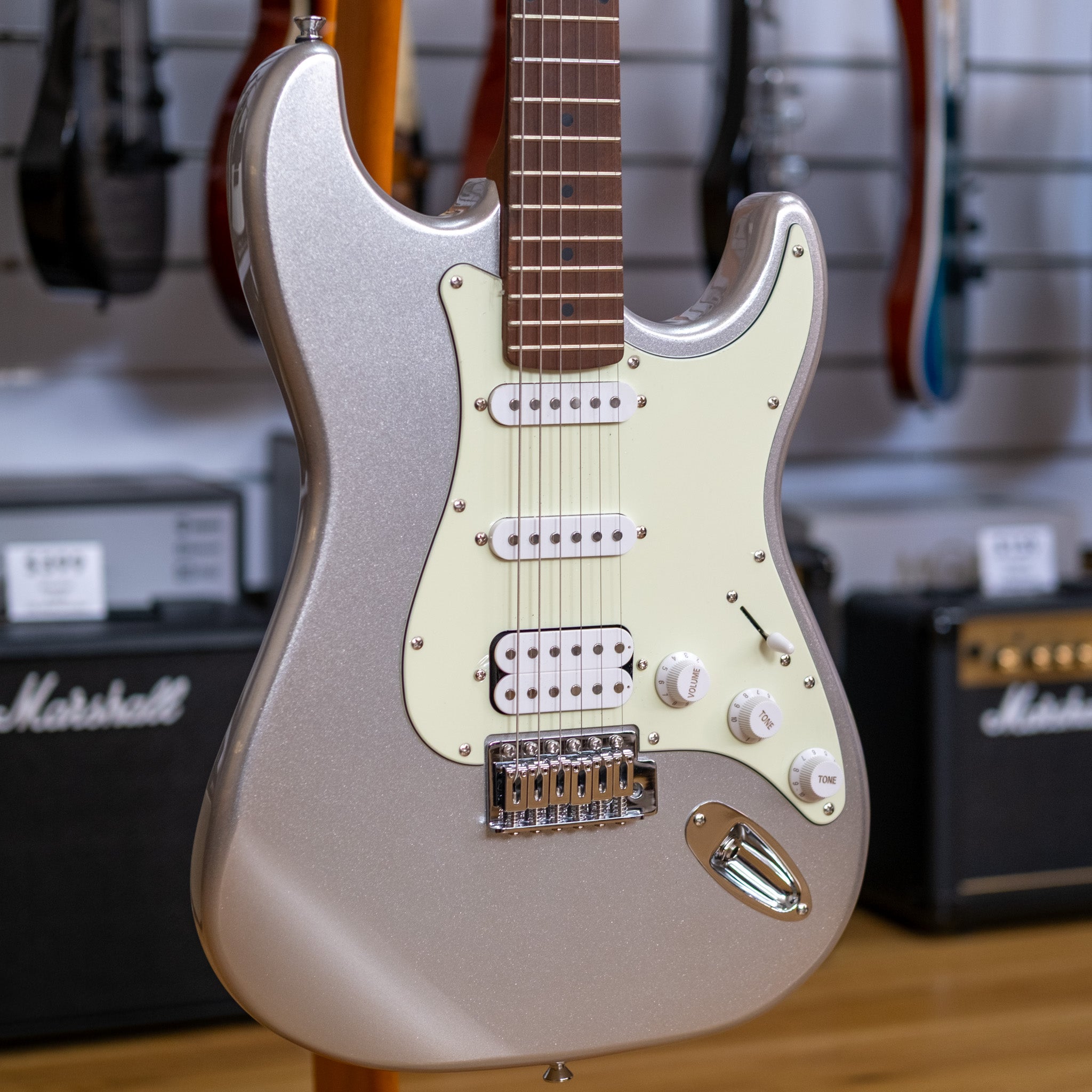 Northstar by Tanglewood NS-1 S-Style H-S-S Electric Guitar (Inca Silver)