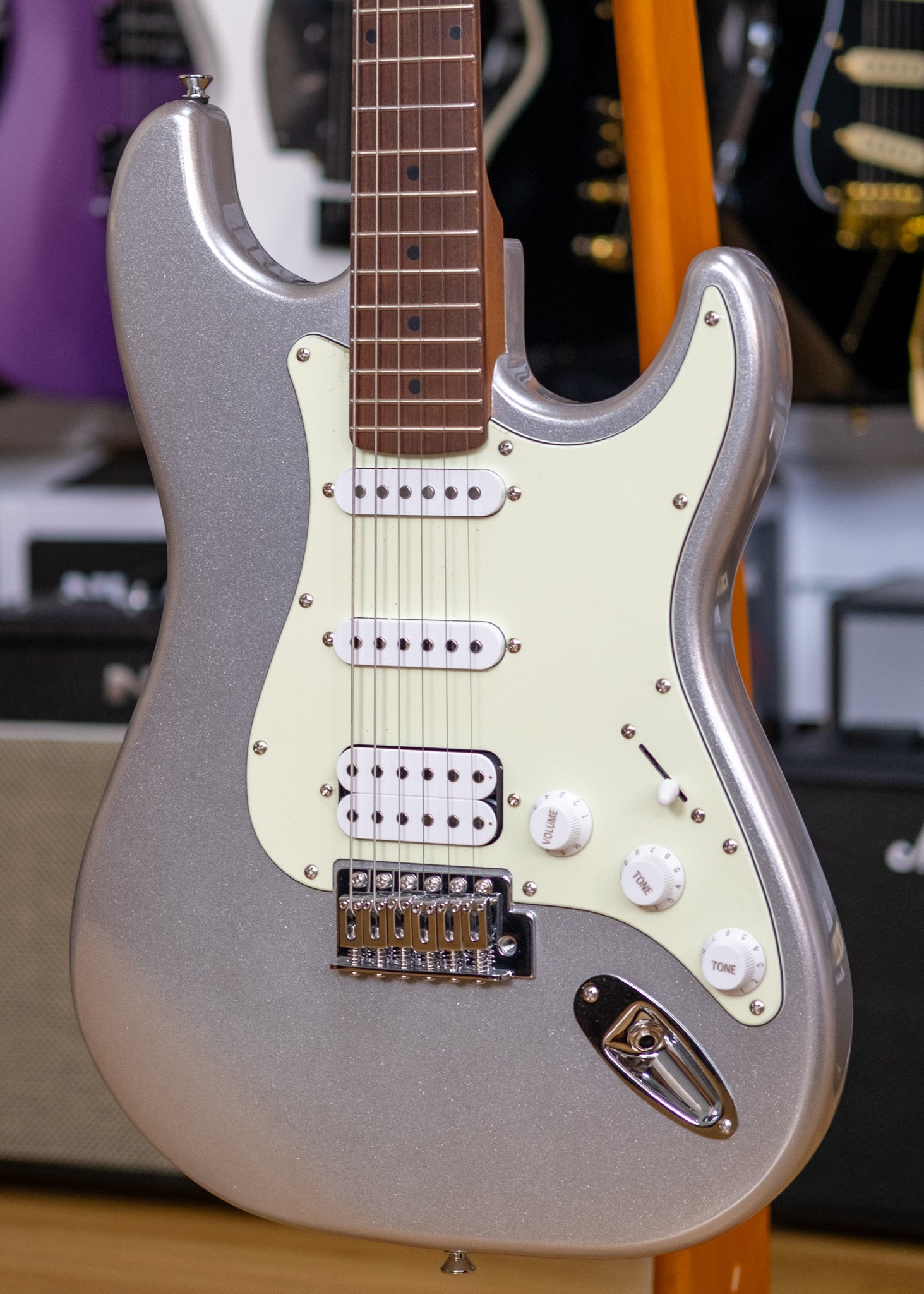 Northstar by Tanglewood NS-1 S-Style H-S-S Electric Guitar (Inca Silver)