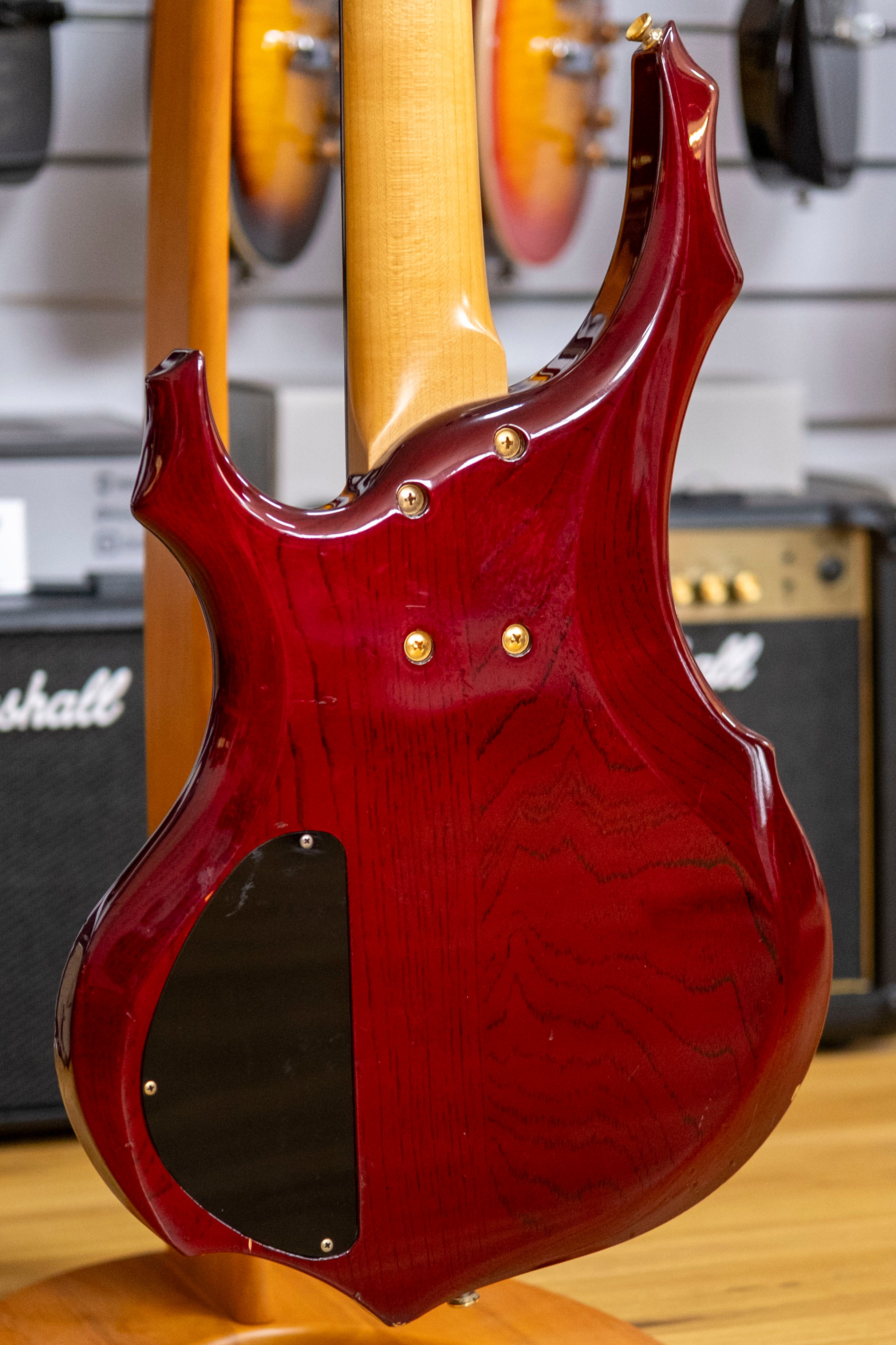 Edwards EFR-95B Bass Guitar (Transparent Red) (Pre-Owned)