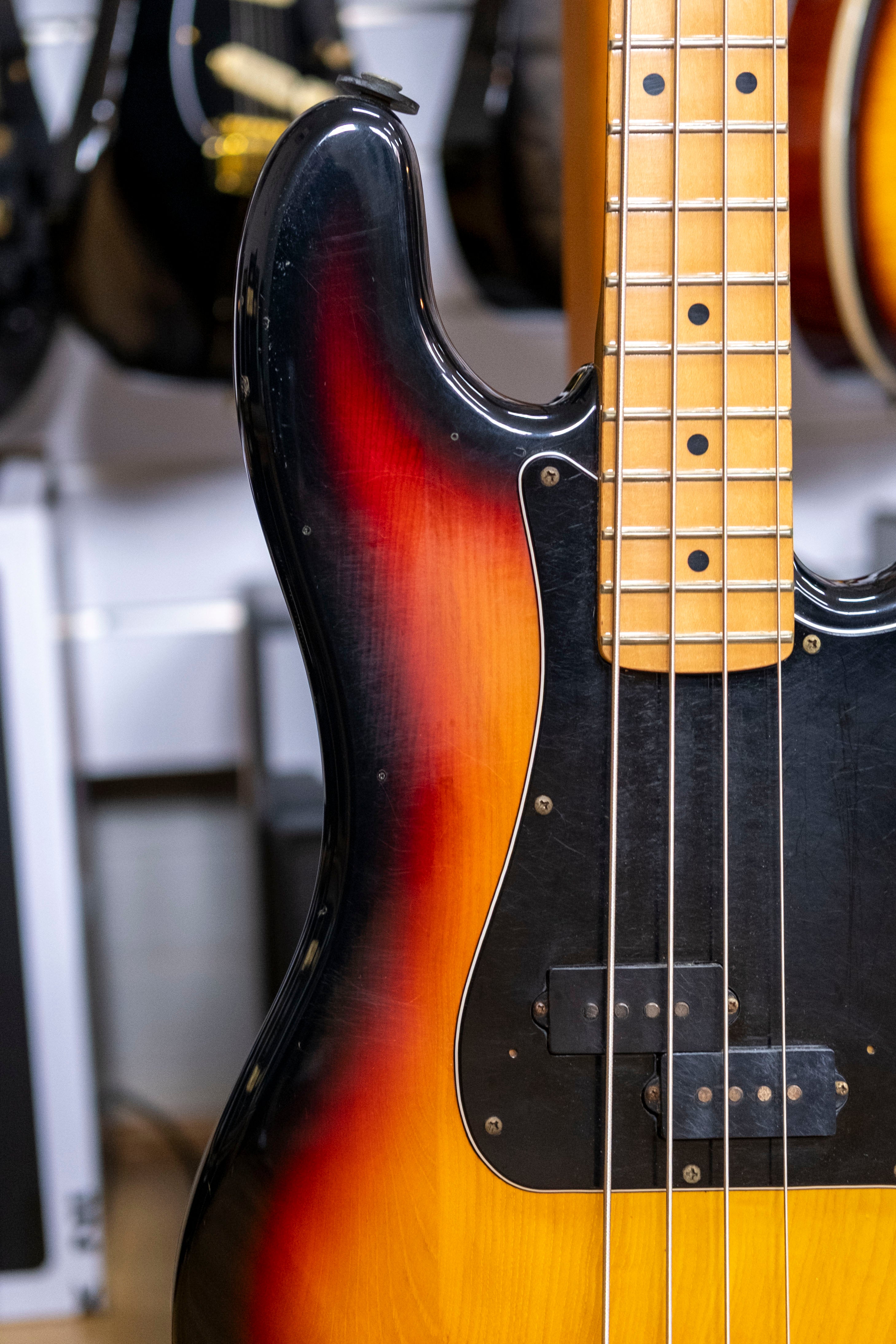 Greco PB-500 Space Sound 'P Bass' Bass Guitar (3-Tone Sunburst) (Pre-Owned, 1981 MIJ)