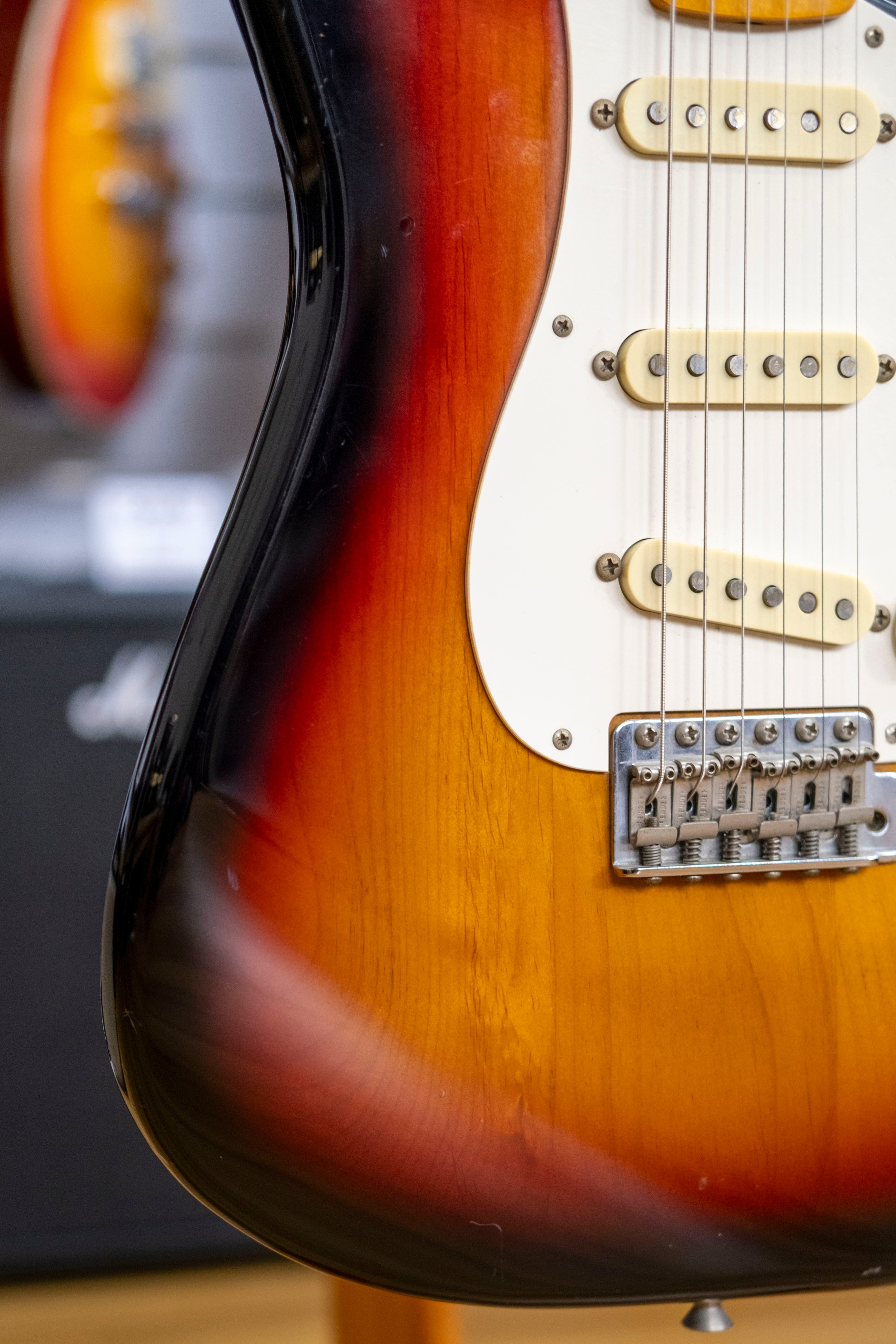 Fender ST-57 '57 Reissue Electric Guitar (3-Tone Sunburst) (Pre-Owned, 1993 MIJ)