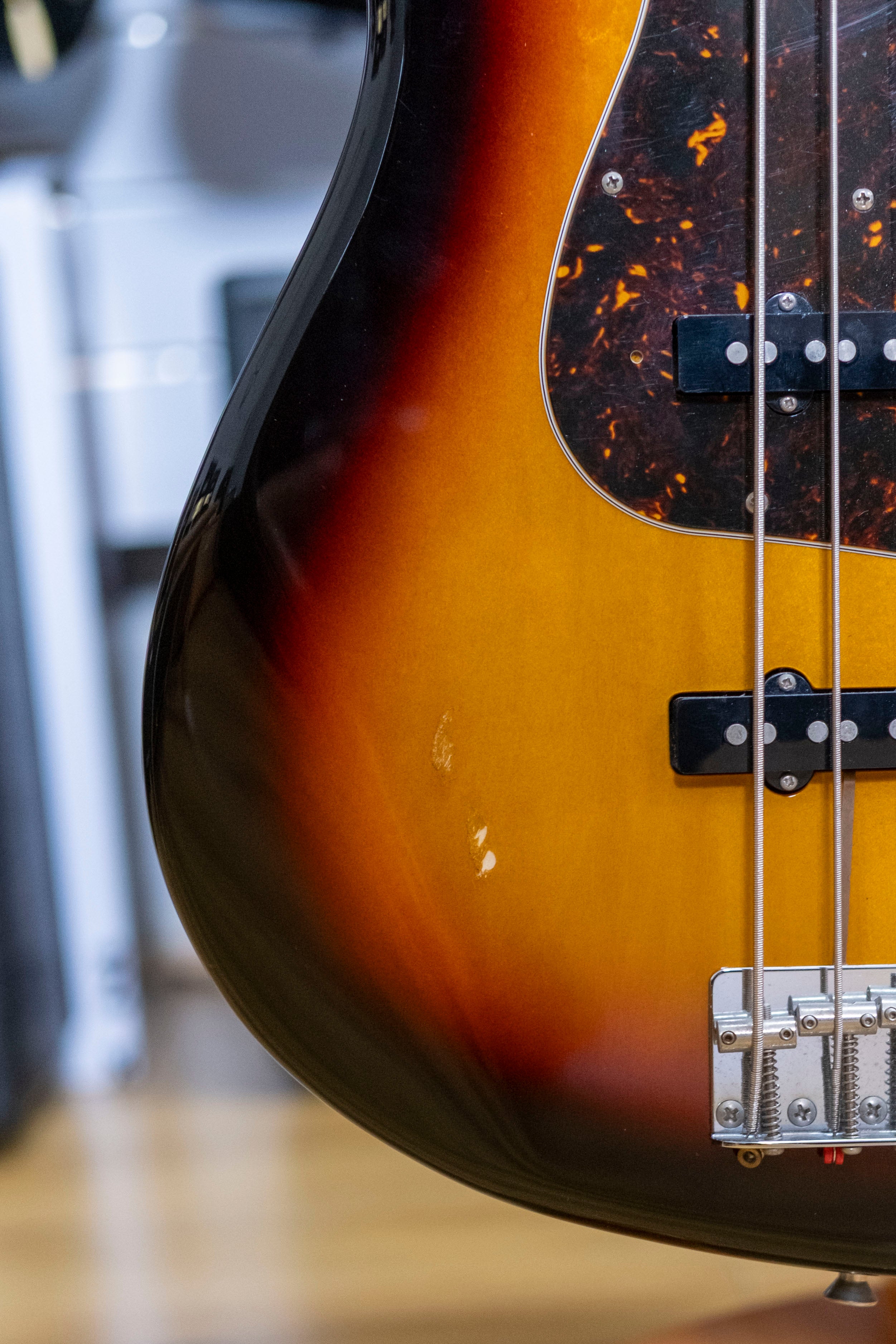 Fender C60JB Jazz Bass Guitar (3-Tone Sunburst) (Pre-Owned, 2017 MIJ)