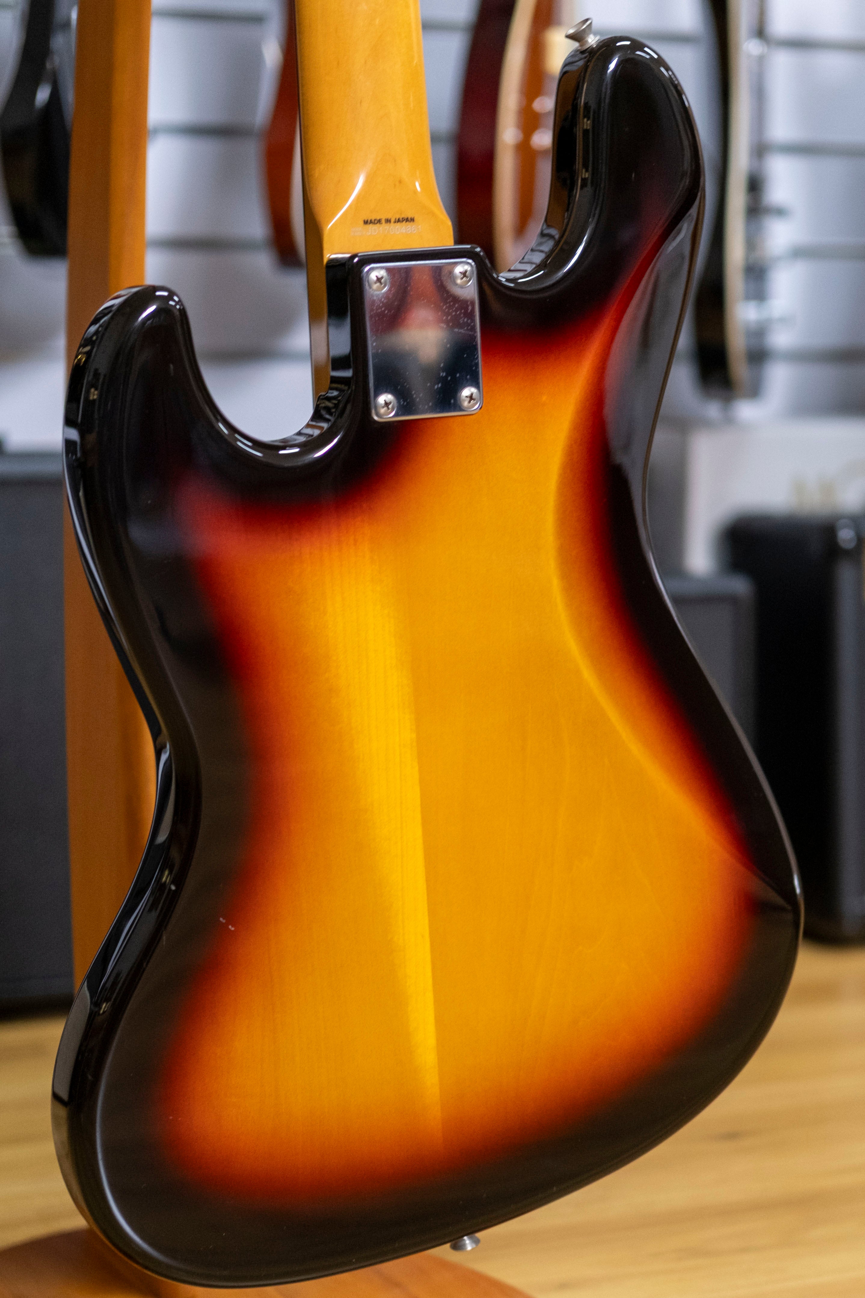 Fender C60JB Jazz Bass Guitar (3-Tone Sunburst) (Pre-Owned, 2017 MIJ)