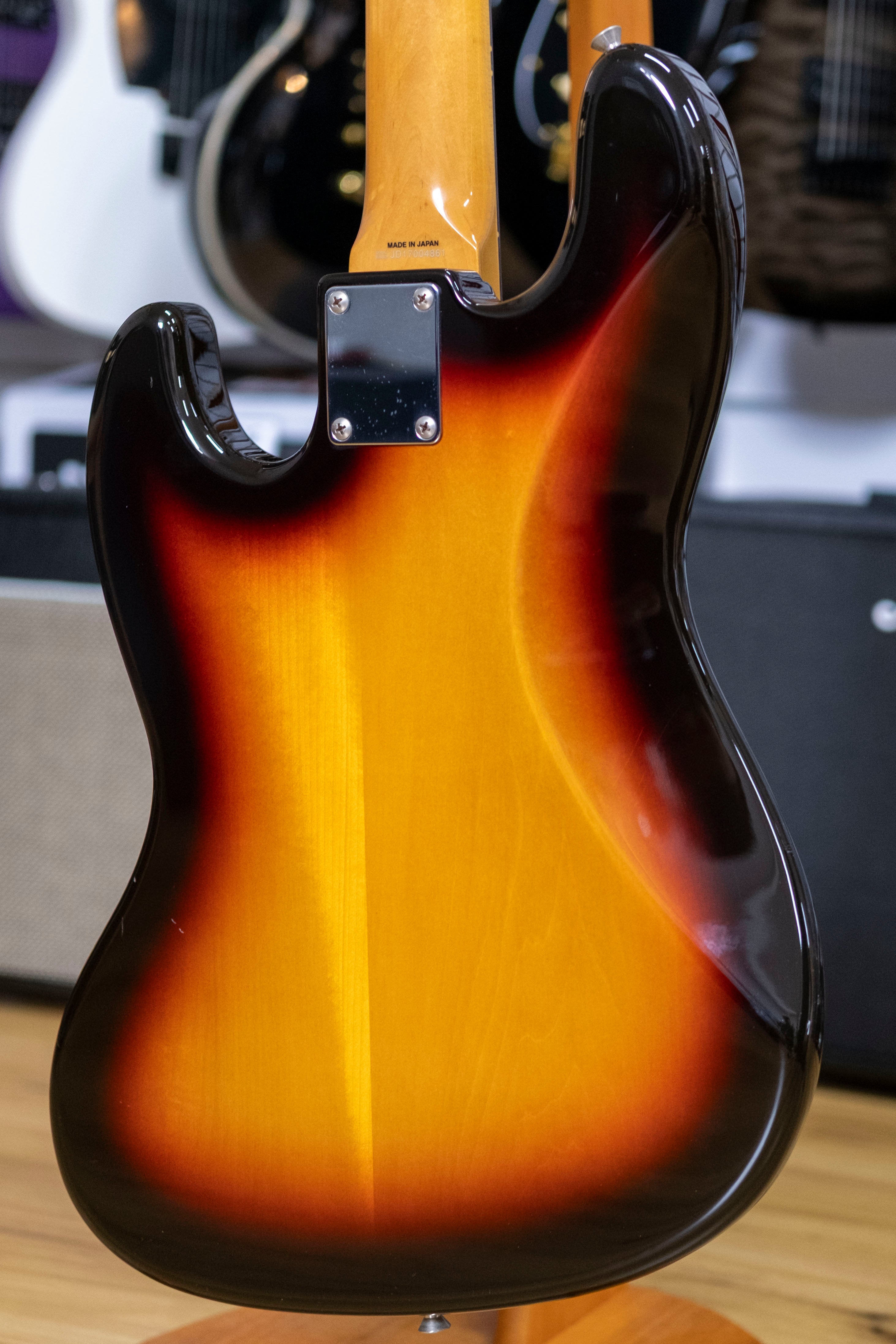 Fender C60JB Jazz Bass Guitar (3-Tone Sunburst) (Pre-Owned, 2017 MIJ)