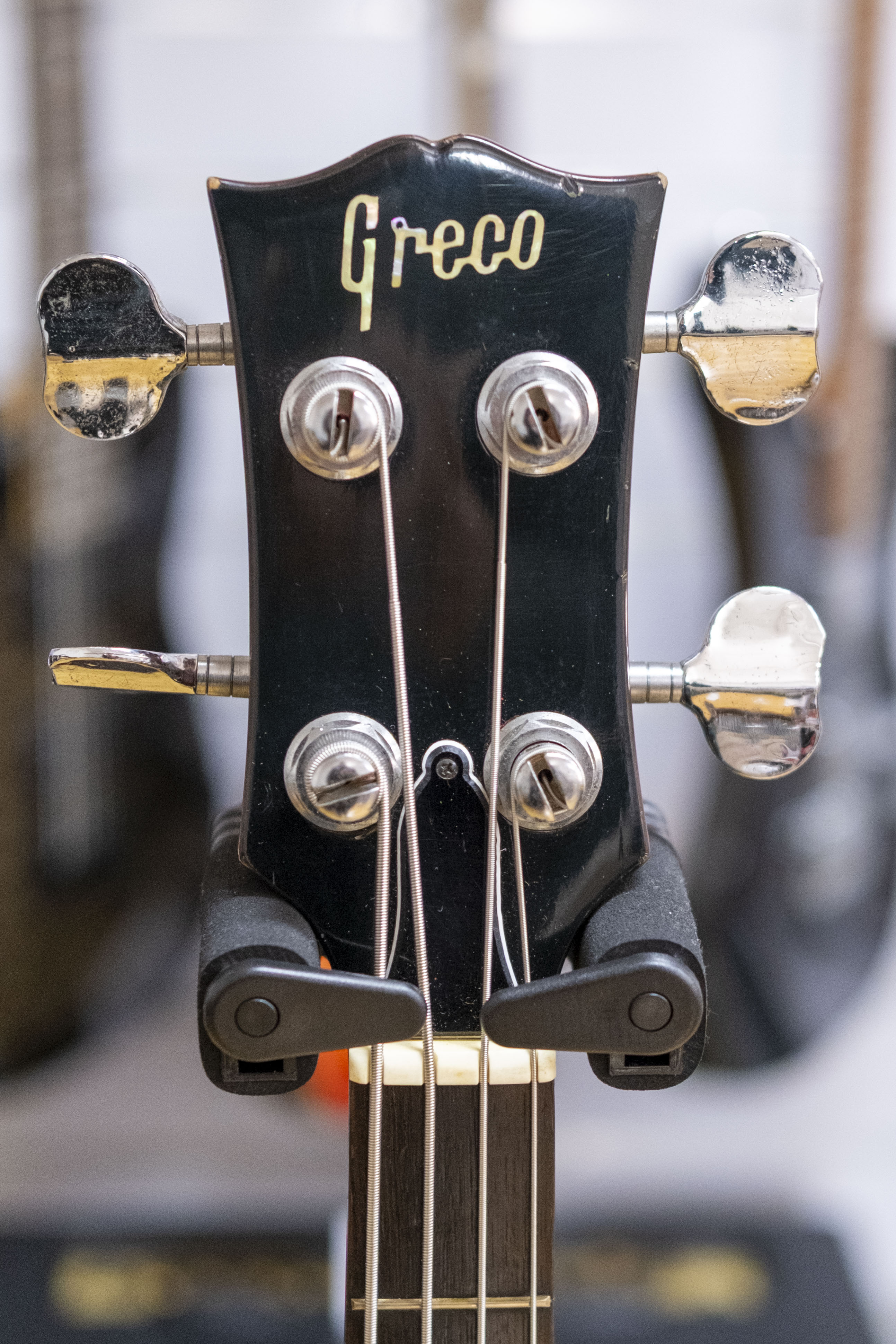 Greco TVB-600 Les Paul Jr. Style Bass Guitar (Cherry Red) (Pre-Owned, 1975 MIJ)