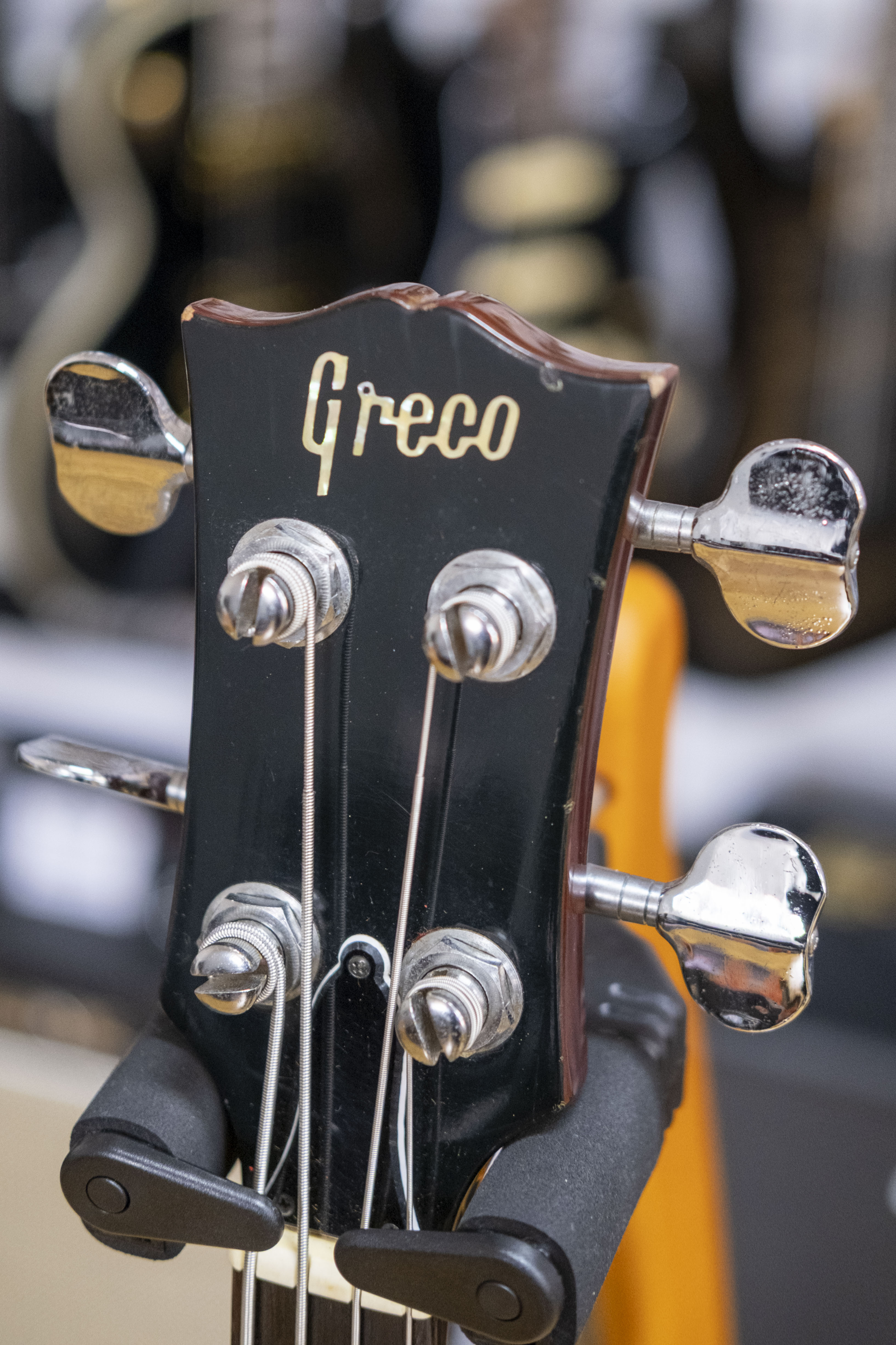 Greco TVB-600 Les Paul Jr. Style Bass Guitar (Cherry Red) (Pre-Owned,