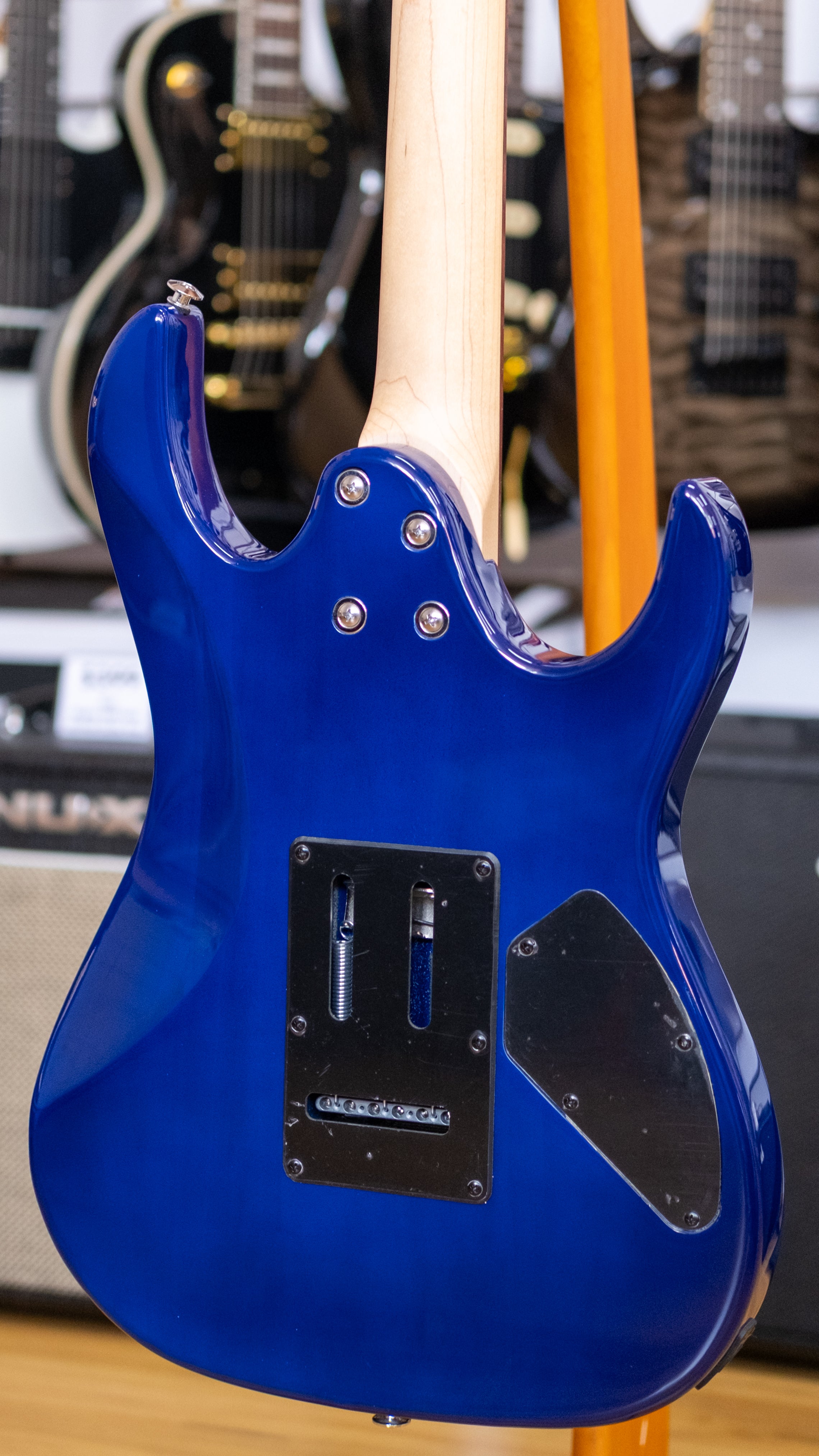 Ibanez Gio Series RX70QAL Left Handed Electric Guitar (Transparent Blue Burst)