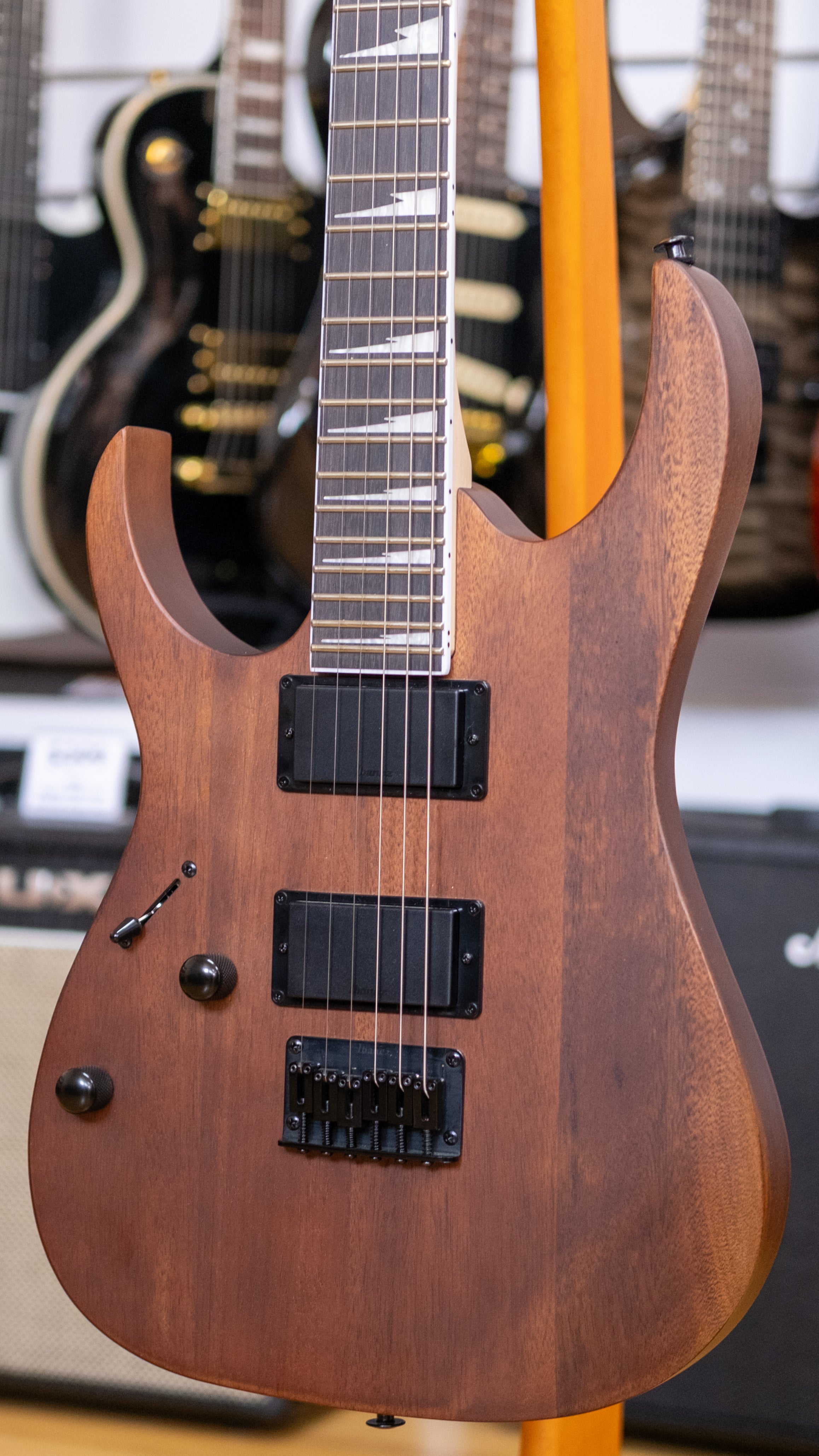 Ibanez Gio Series RG121DXL Left Handed Electric Guitar (Walnut Flat)