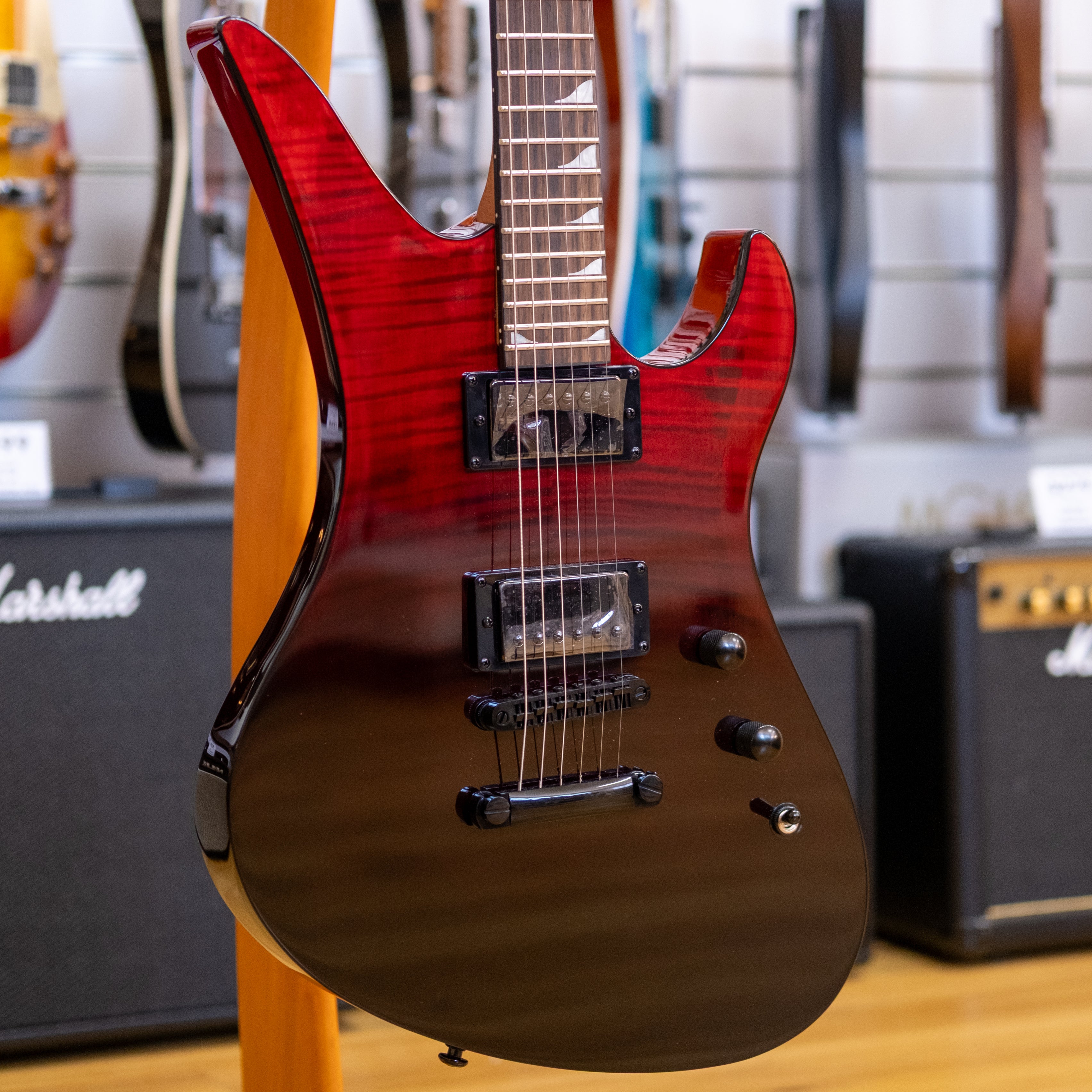 Schecter Avenger Standard Electric Guitar (Blood Burst)