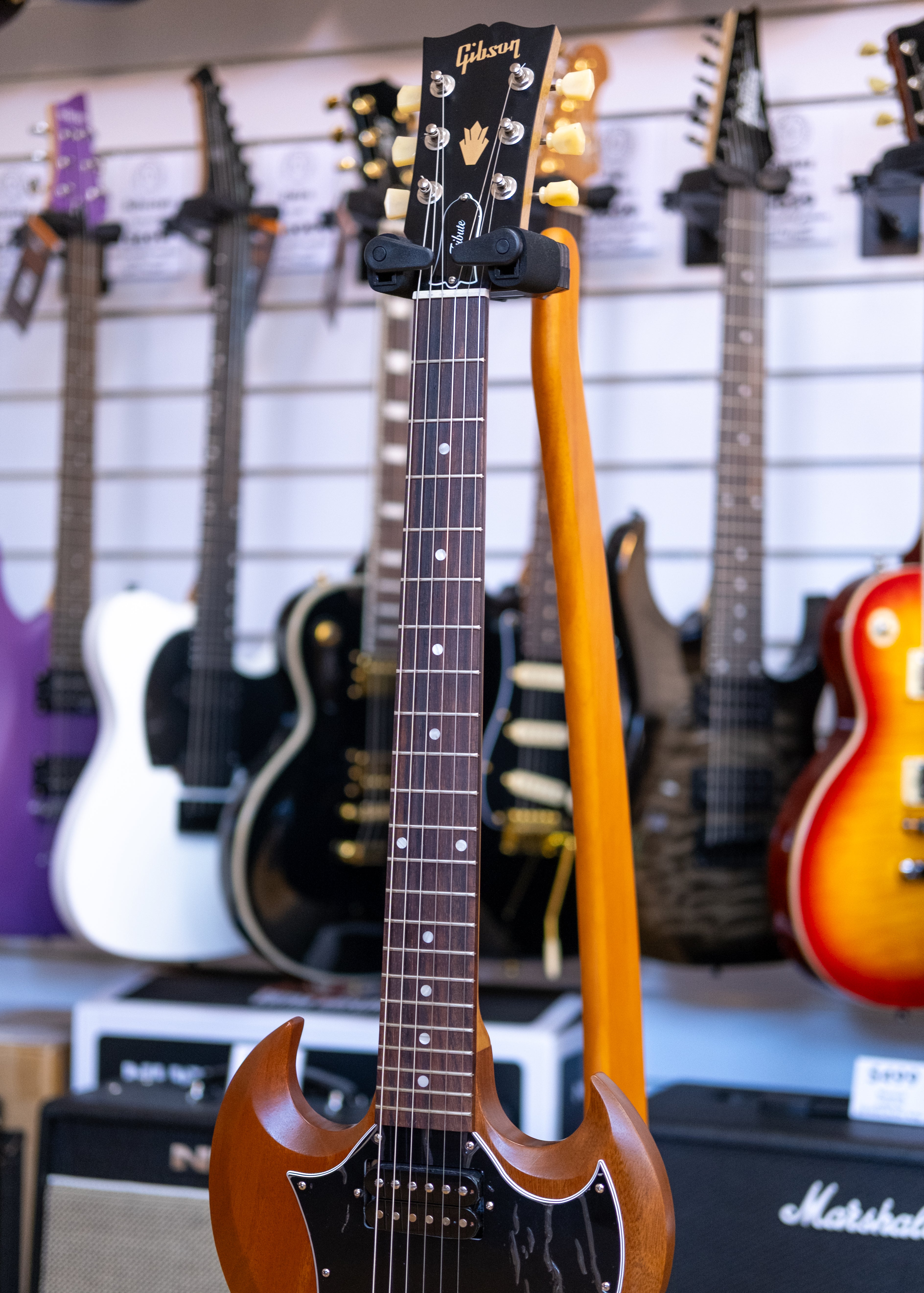 Gibson SG Tribute Electric Guitar (Natural Walnut) (Pre-Owned, 2019)