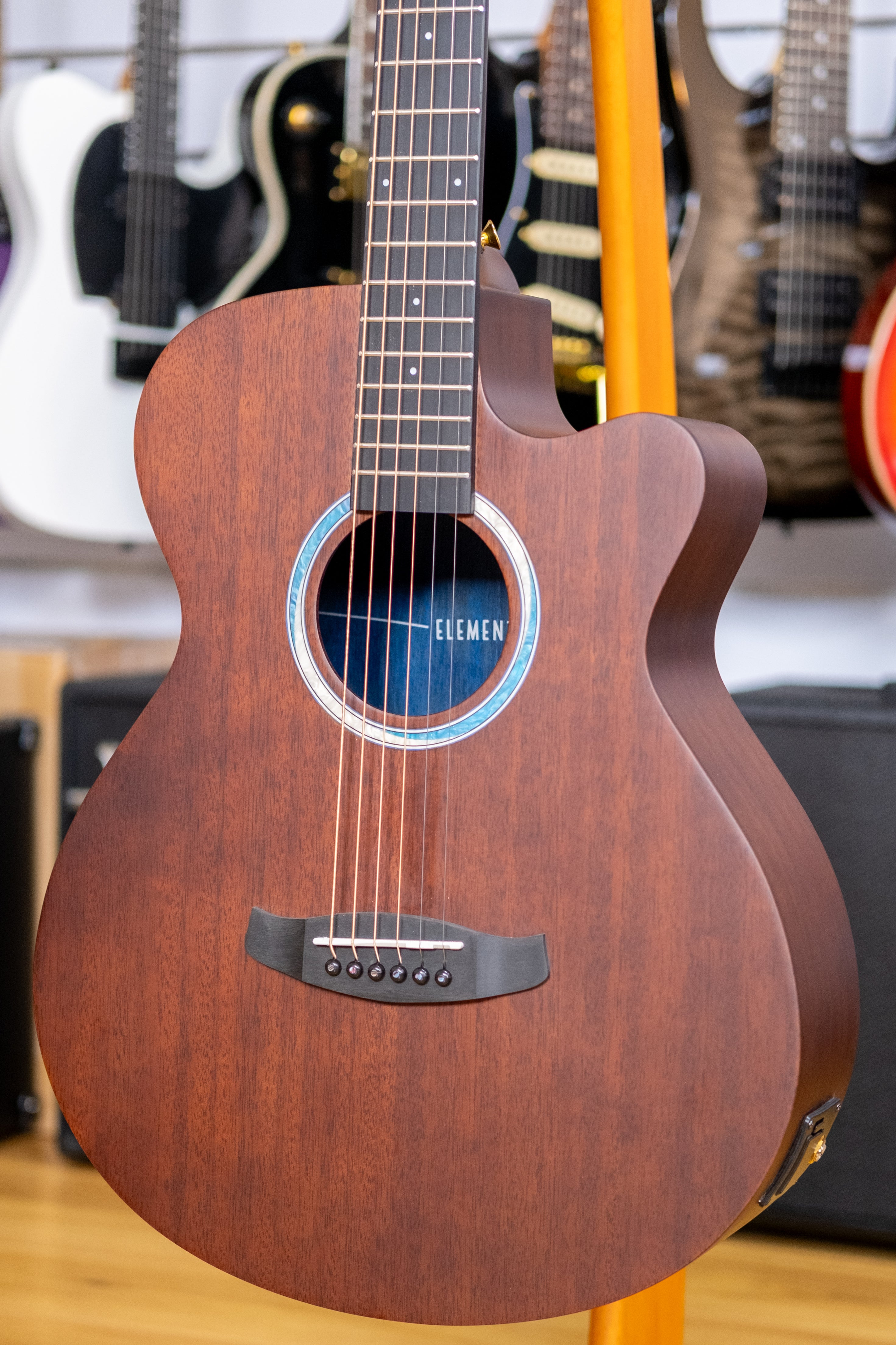 Tanglewood Elemental Superfolk Acoustic Electric Guitar (Solid Mahogany Top)