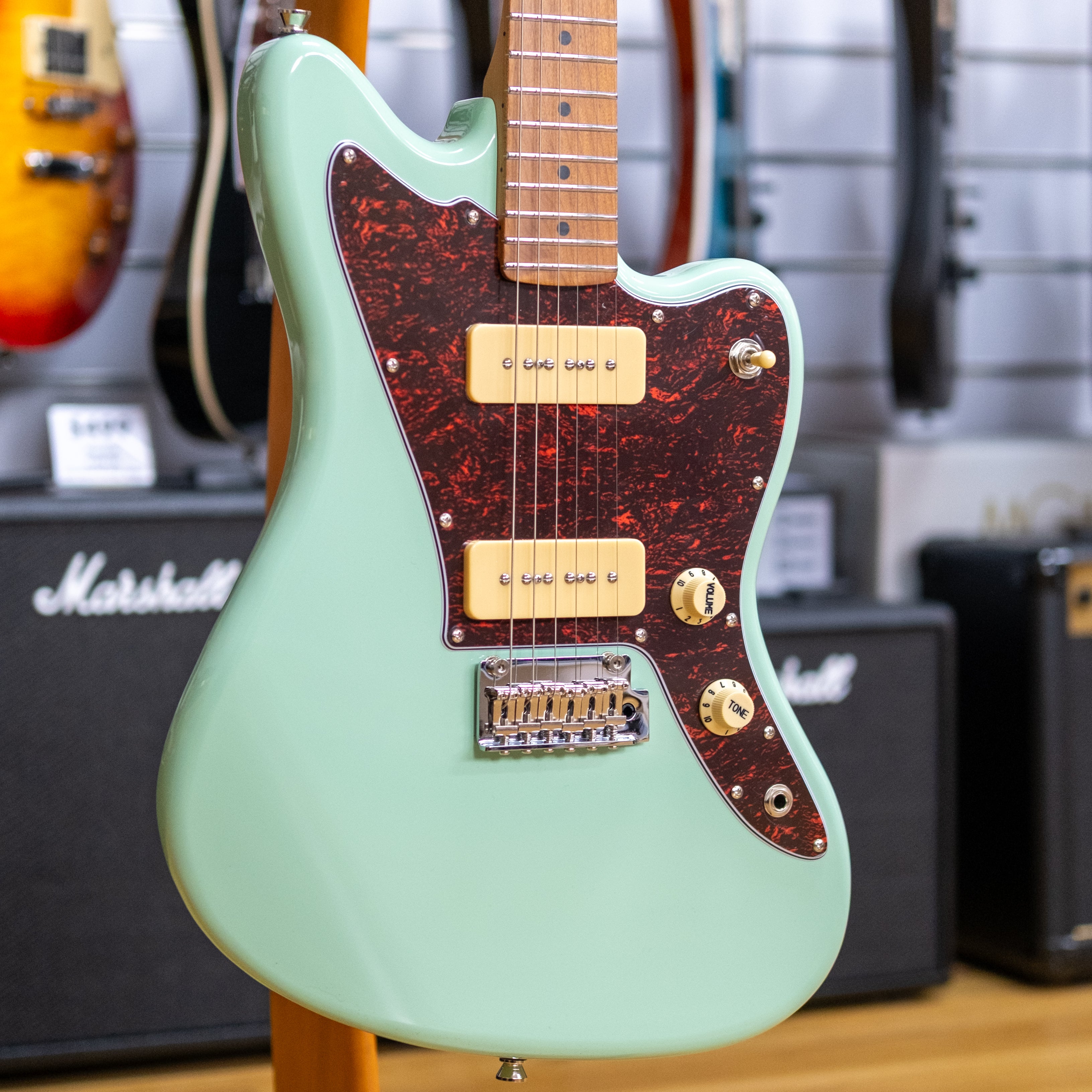 Jet JJ-300 P90 Electric Guitar (Seafoam Green)