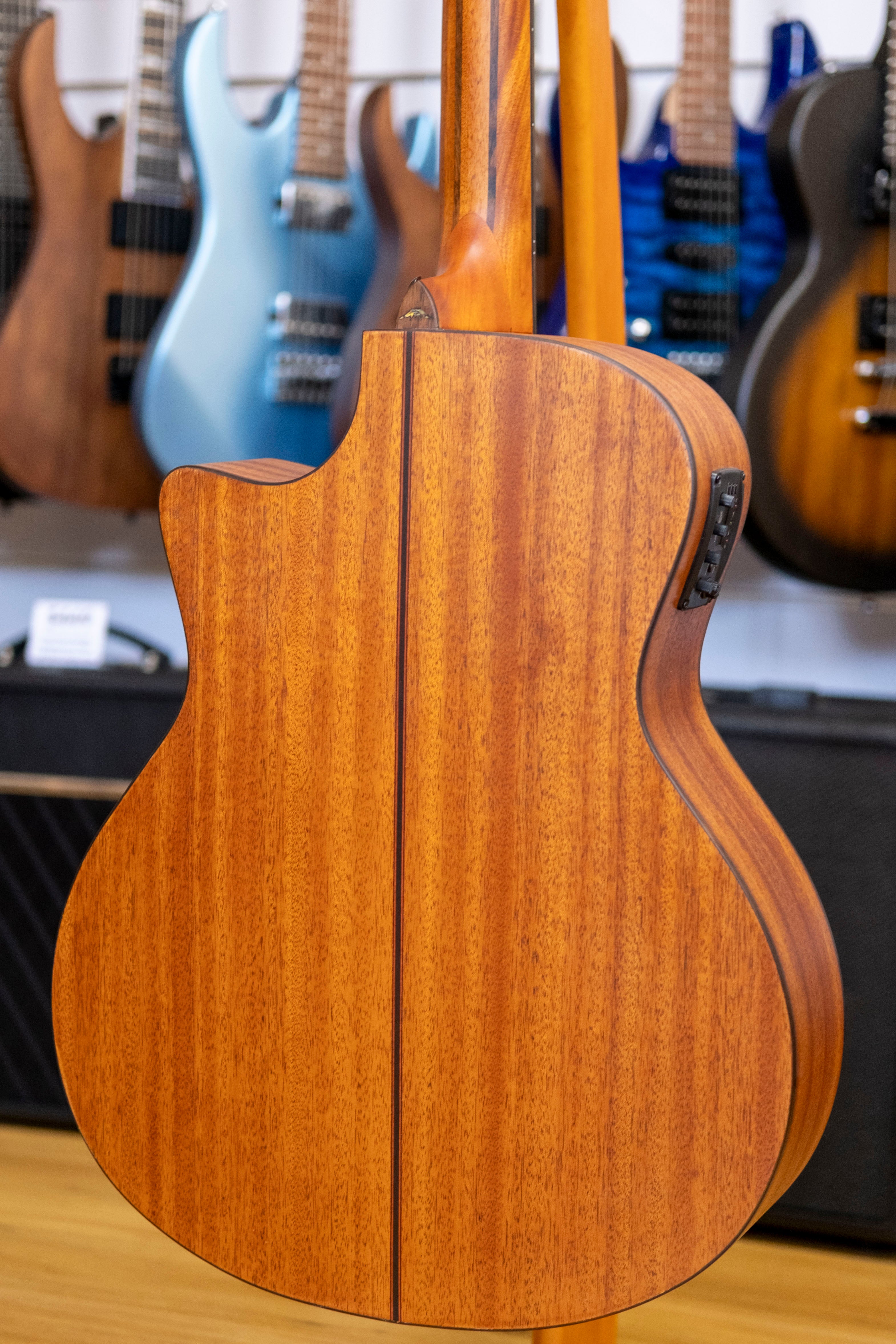 Bromo BAT2MCE Tahoma Series Grand Auditorium Acoustic Electric Guitar (Solid Mahogany Top)