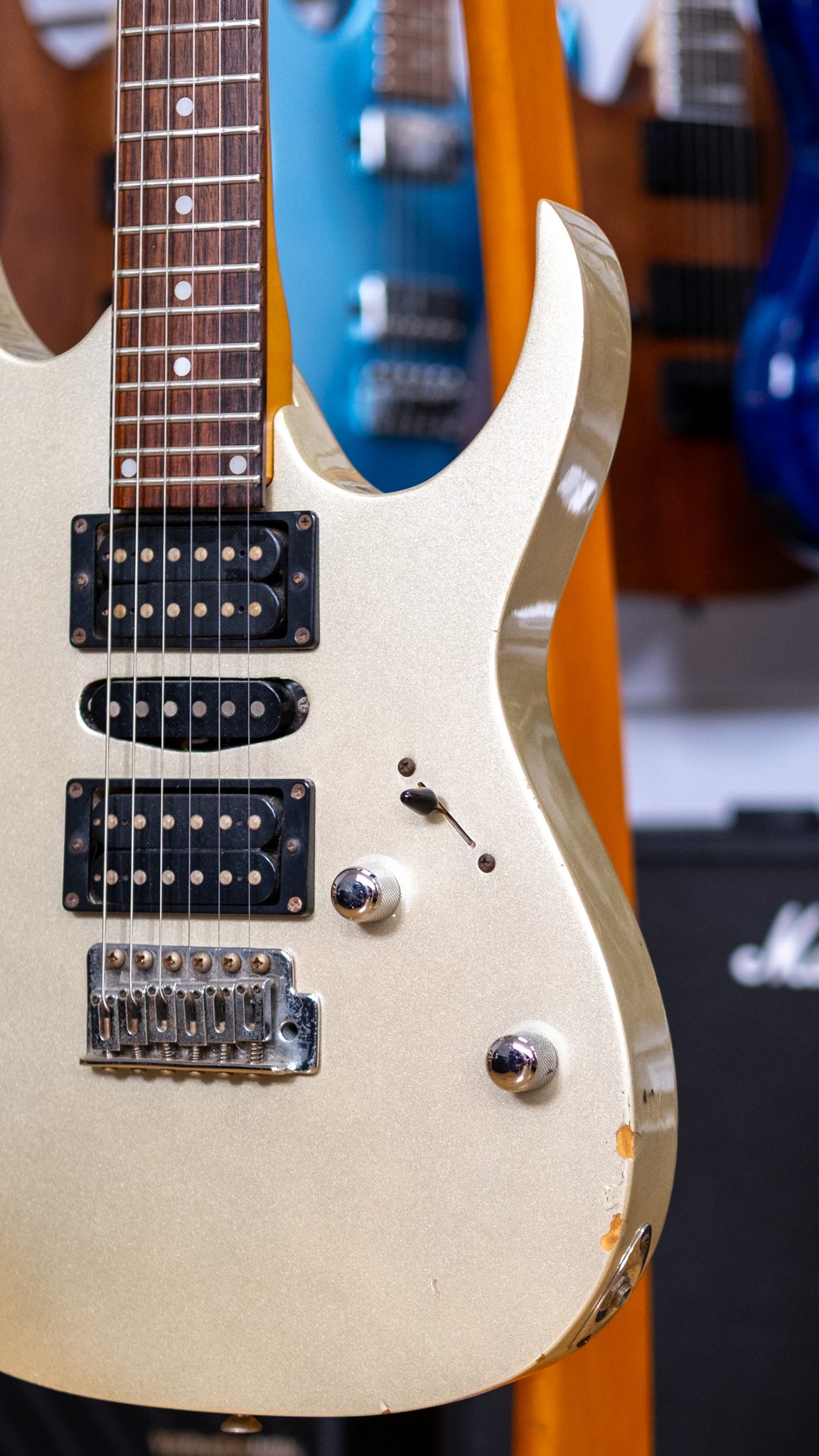 Ibanez RG Series  RG170 Electric Guitar (Metallic Gold) (Pre-Owned, 1997 MIK)