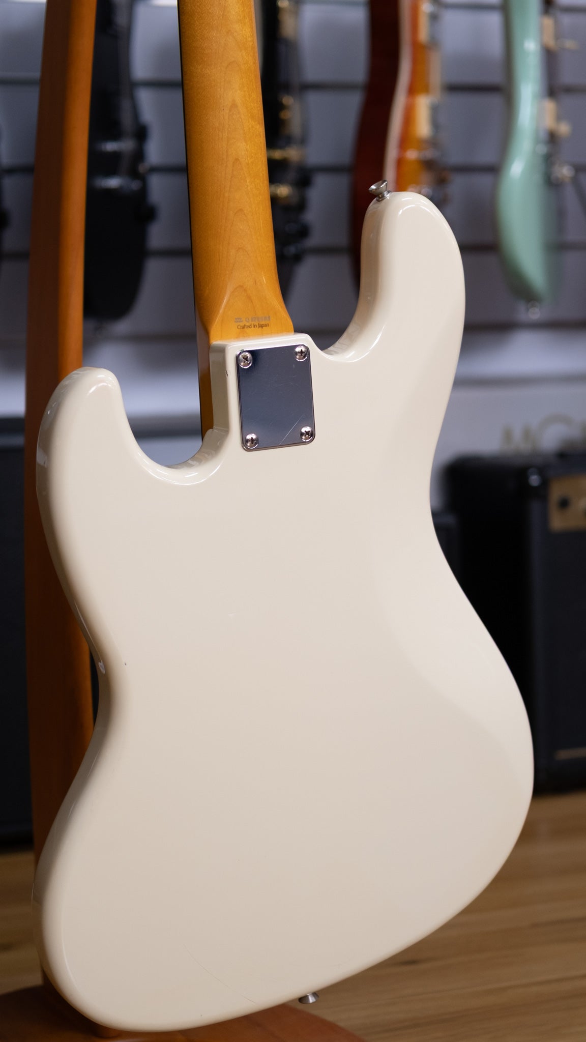 Fender JB62 Jazz Bass Guitar (Olympic White) (Pre-Owned, 1994 MIJ)