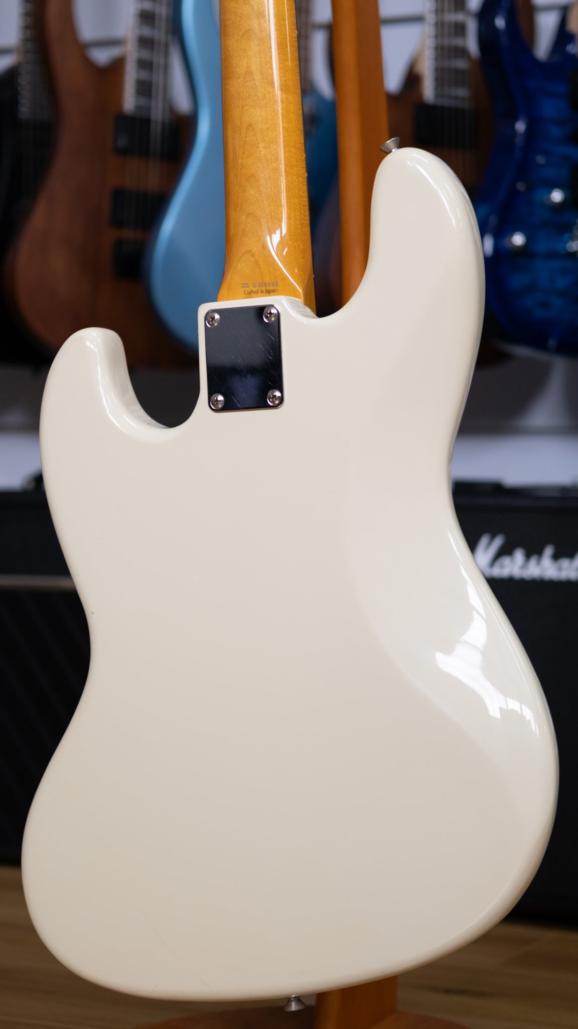 Fender JB62 Jazz Bass Guitar (Olympic White) (Pre-Owned, 1994 MIJ)