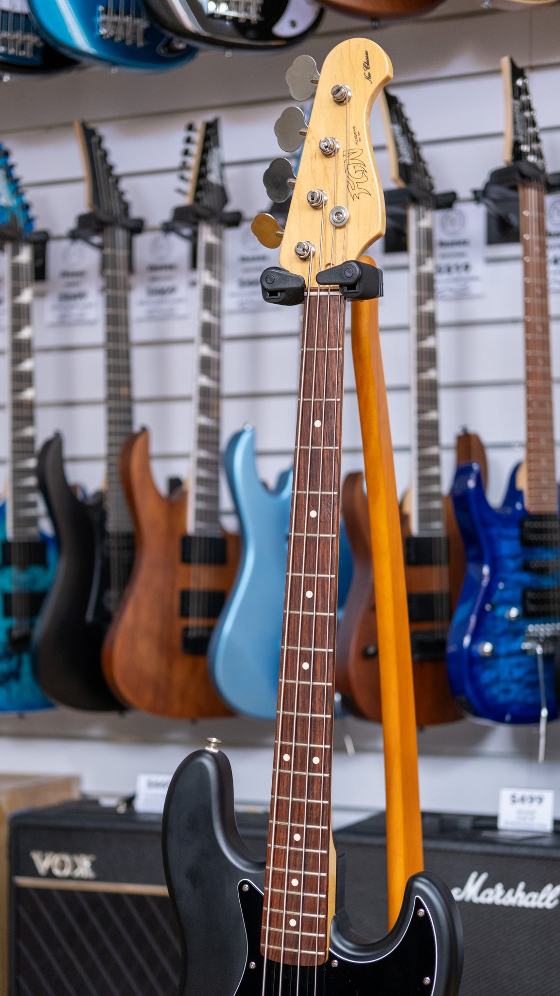 FGN (Fujigen) Neo Classic Jazz Bass (Satin Black) (Pre-Owned, 2019 MIJ)