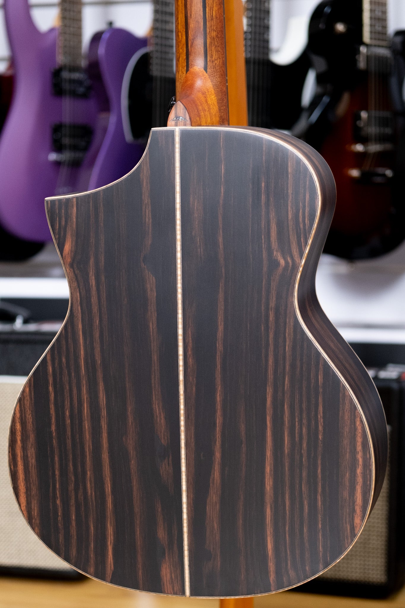 Bromo Rocky Mountain Series All Solid Acoustic Electric Guitar with Bag (Spruce/ Amara Ebony)