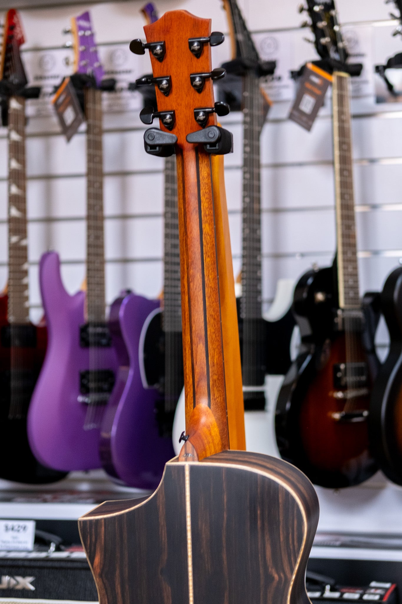 Bromo Rocky Mountain Series All Solid Acoustic Electric Guitar with Bag (Spruce/ Amara Ebony)