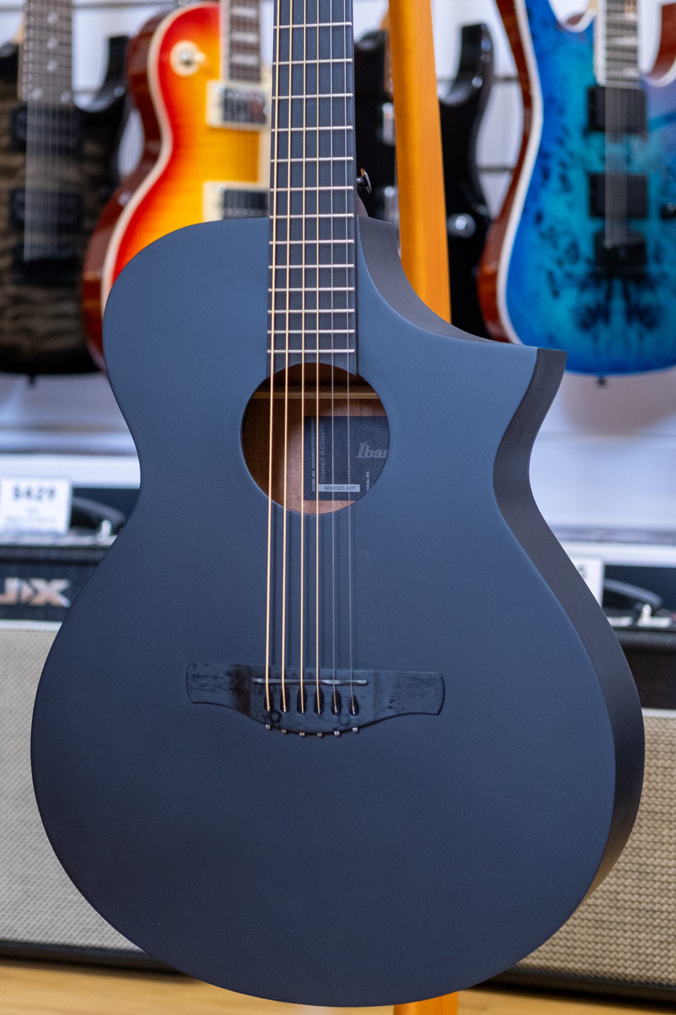 Ibanez AEWC621 Acoustic Electric Guitar (Black Out)