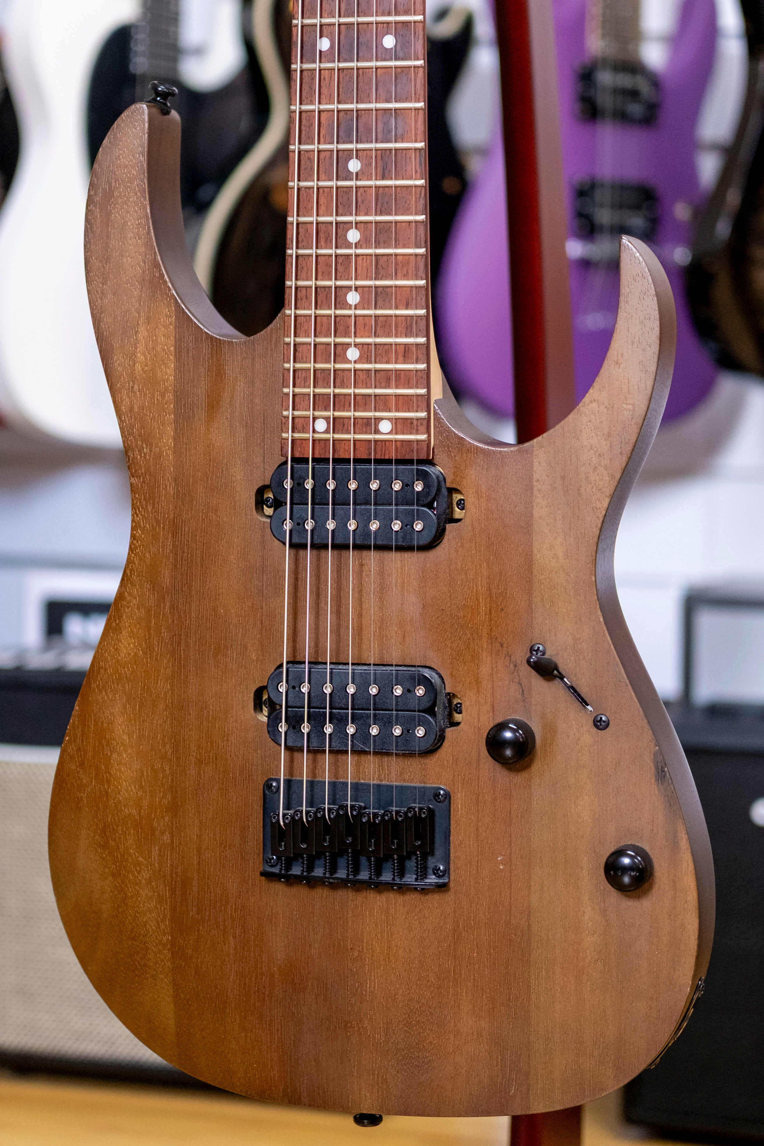 Ibanez RG7421 7-String Electric Guitar (Walnut Flat) (Pre-Owned, 2020)