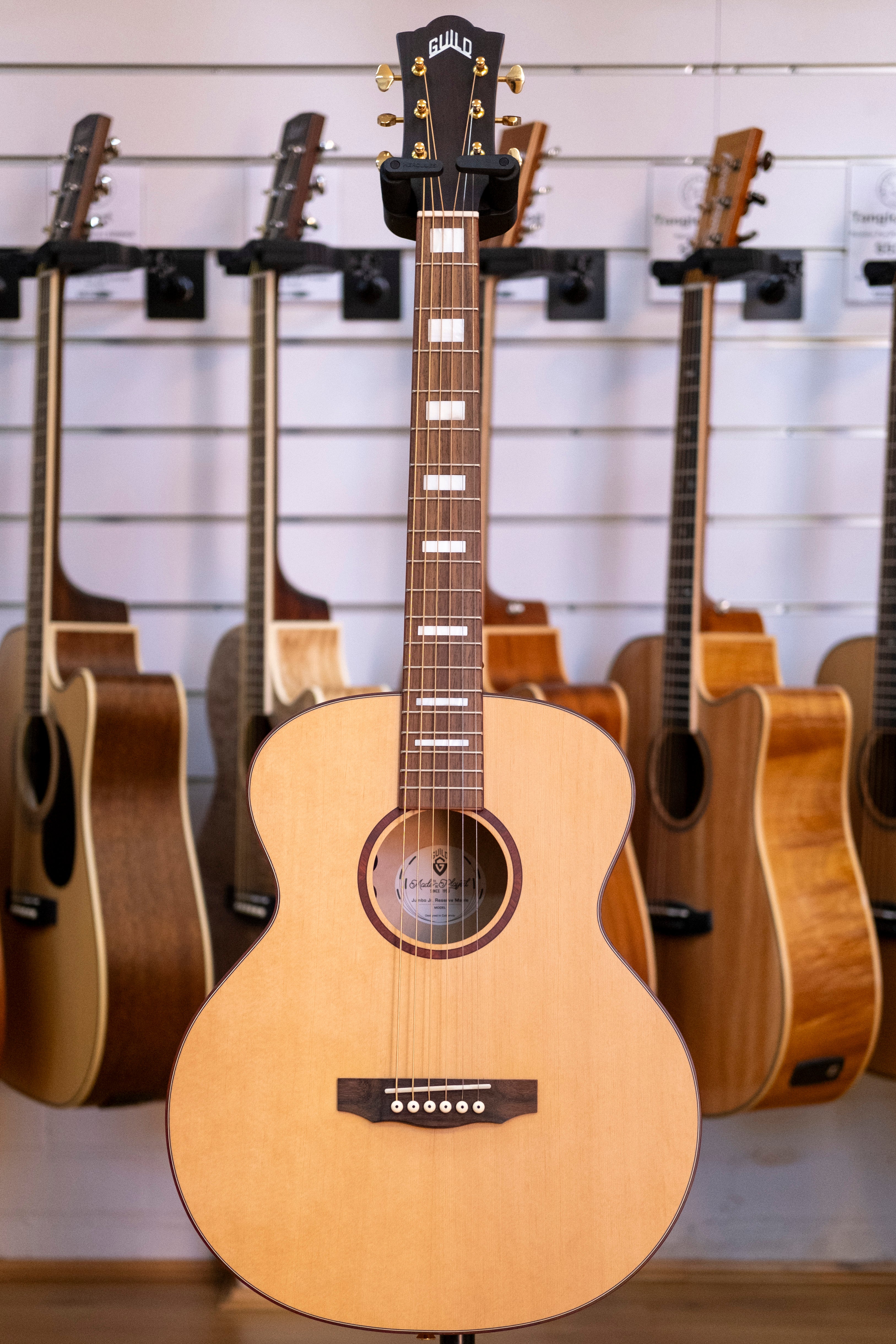 Guild Jumbo Junior Reserve Maple Acoustic Electric Guitar with Deluxe Bag
