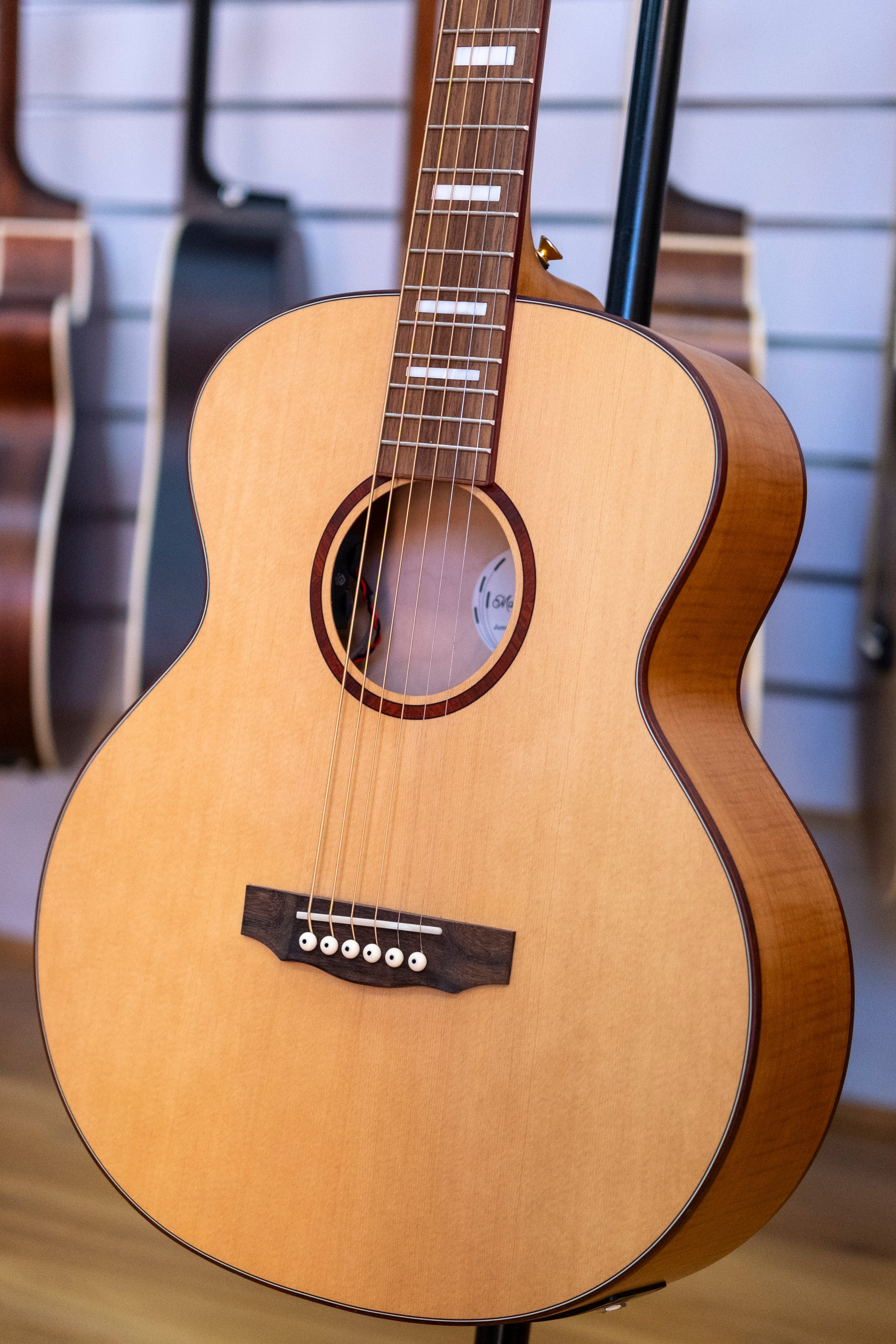Guild Jumbo Junior Reserve Maple Acoustic Electric Guitar with Deluxe Bag