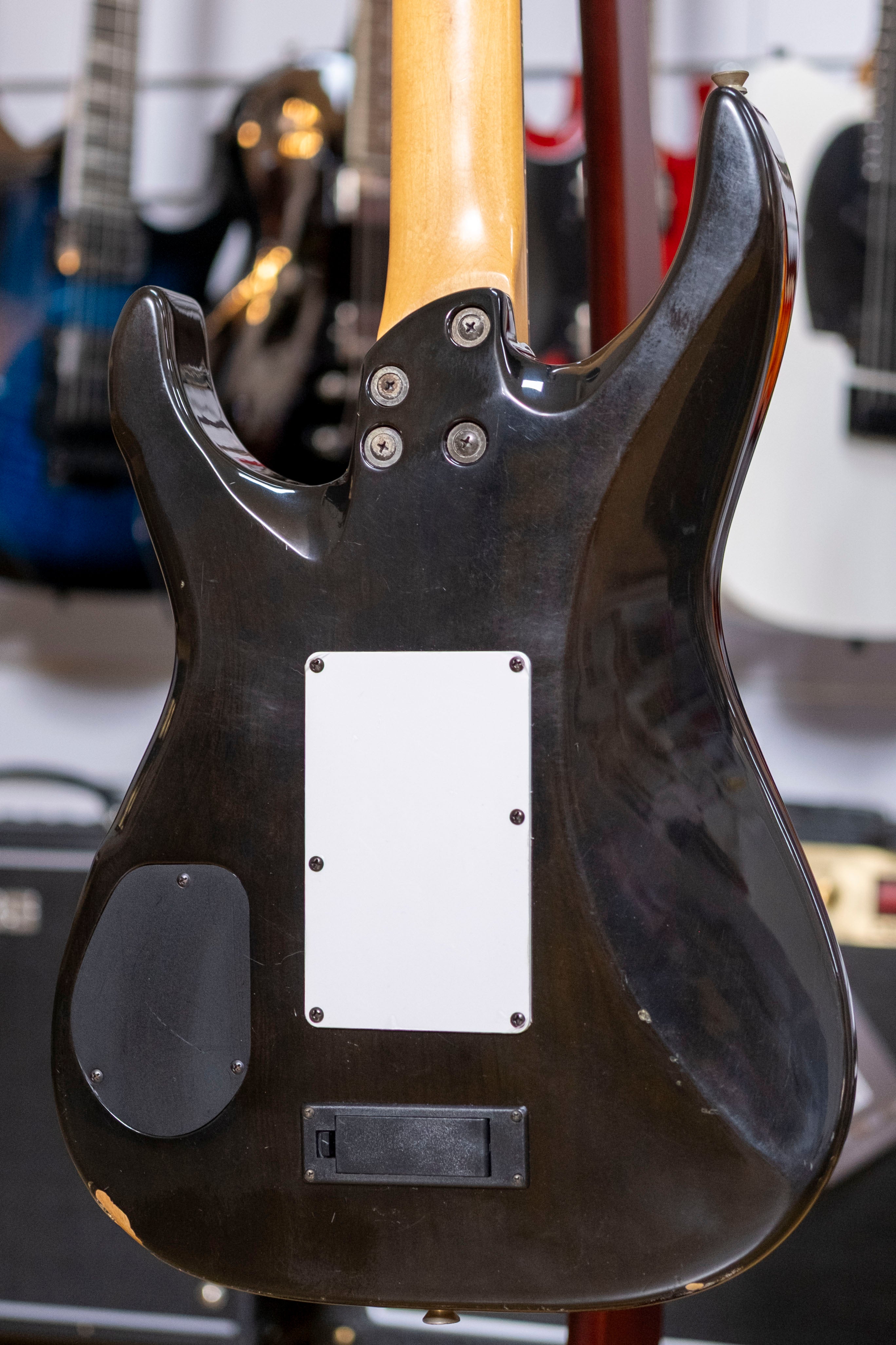 Fernandes FR-120 Electric Guitar (Transparent Black) (Pre-Owned, MIJ 1990's)