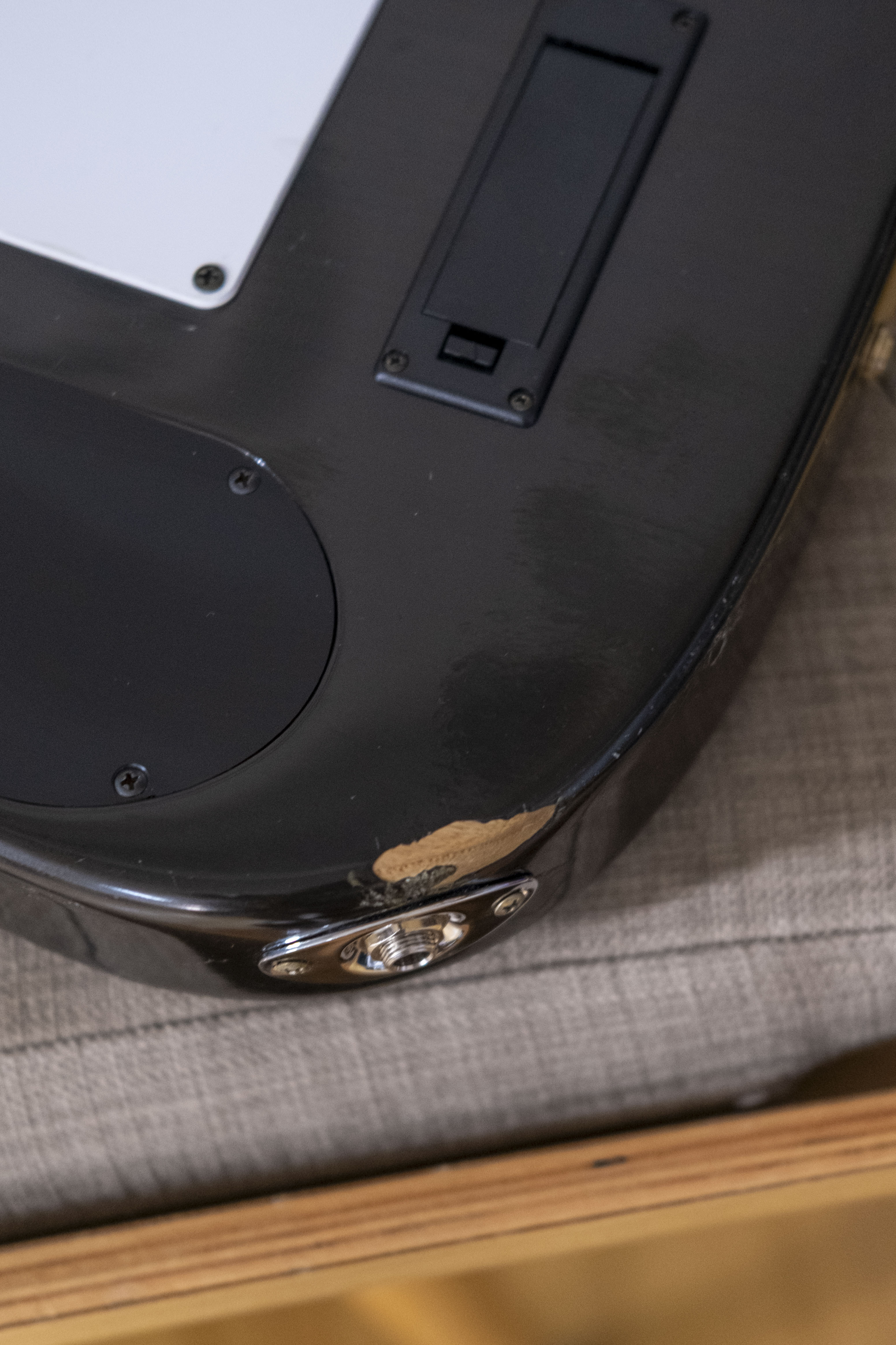 Fernandes FR-120 Electric Guitar (Transparent Black) (Pre-Owned, MIJ 1990's)