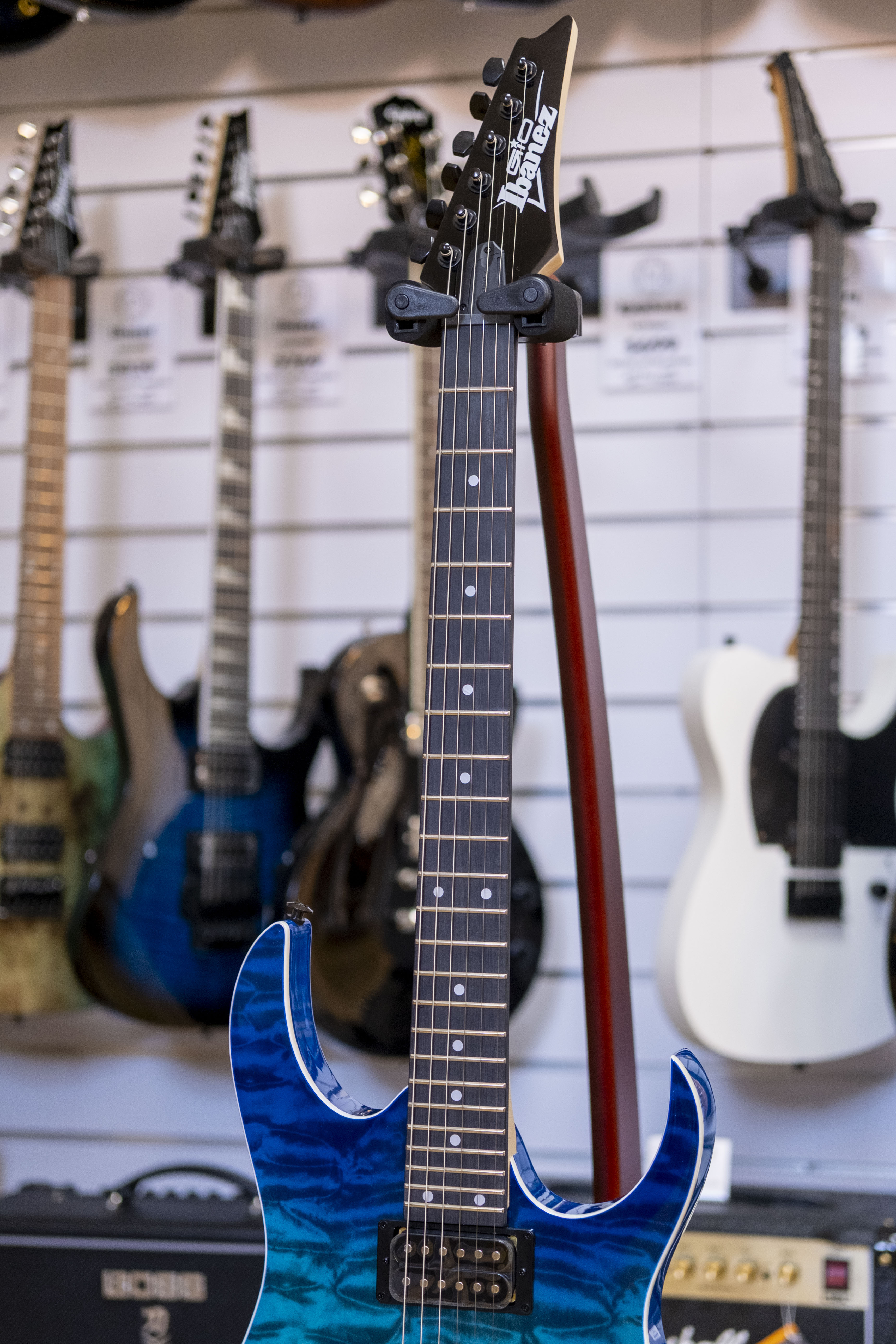 Ibanez GRG120QASP-BKD Gio Series Electric Guitar (Blue Gradation)