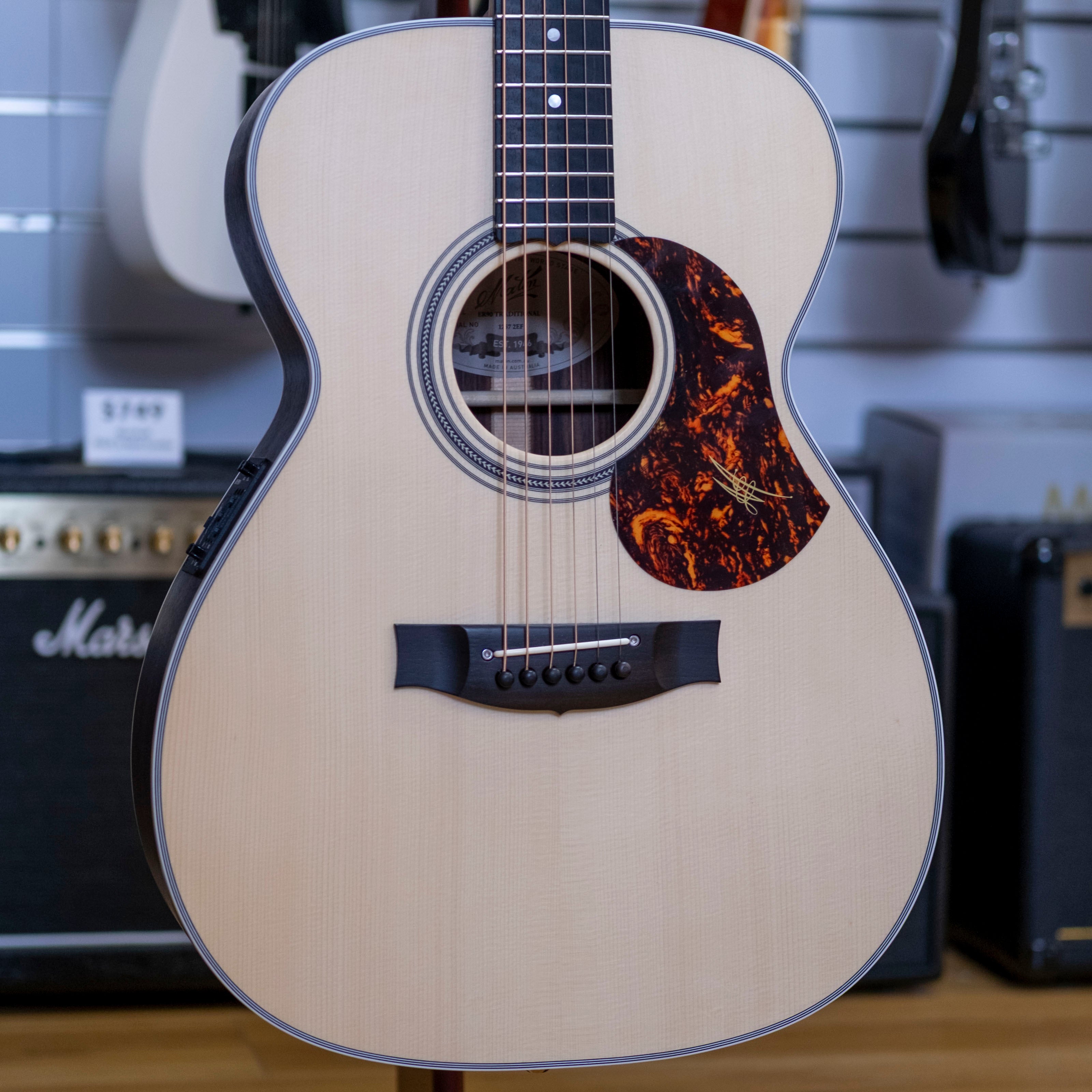 Maton ER90 Traditional Acoustic Electric Guitar with Hardcase (Pre-Owned)