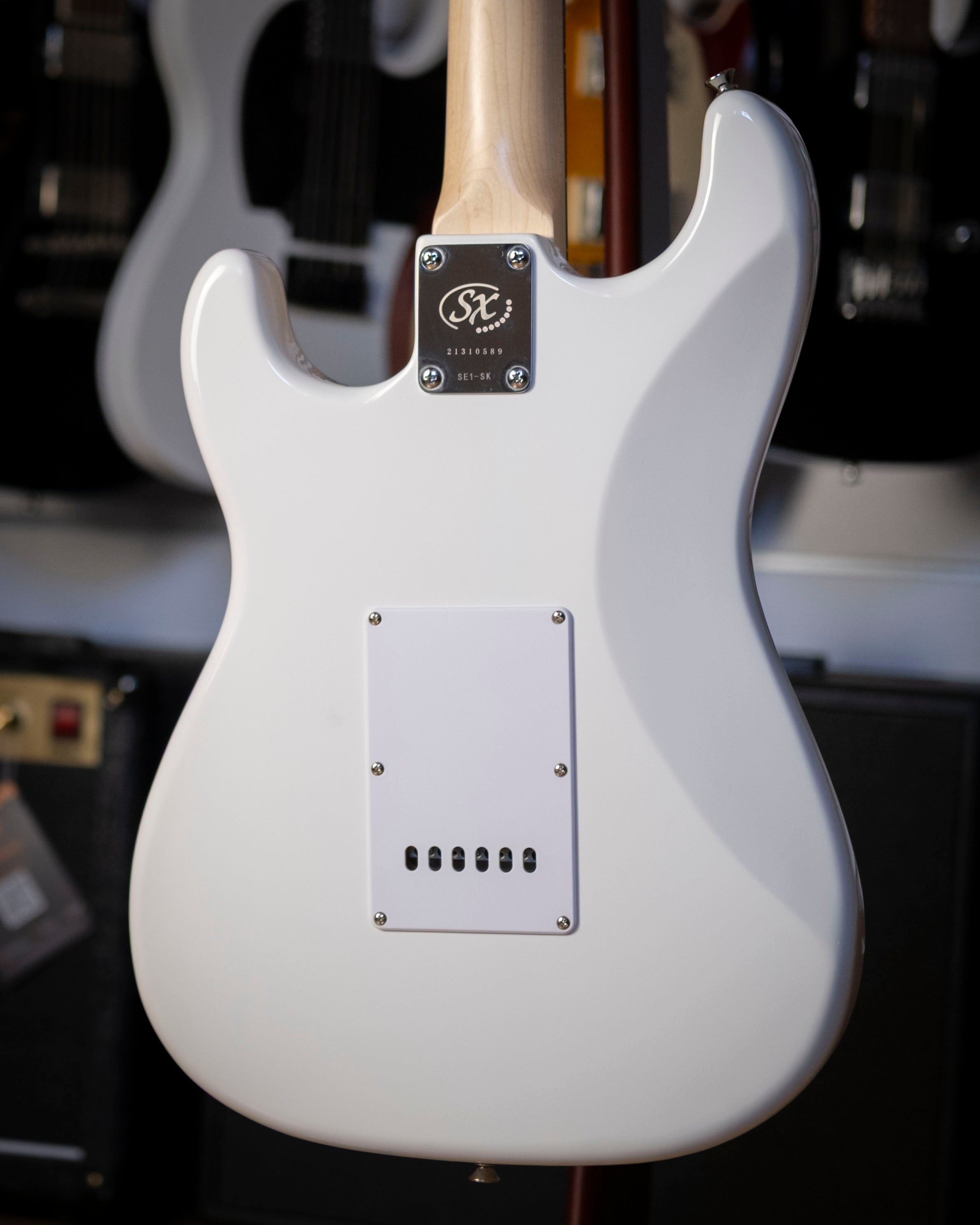 SX Standard Series Electric Guitar Pack with Amp (White)