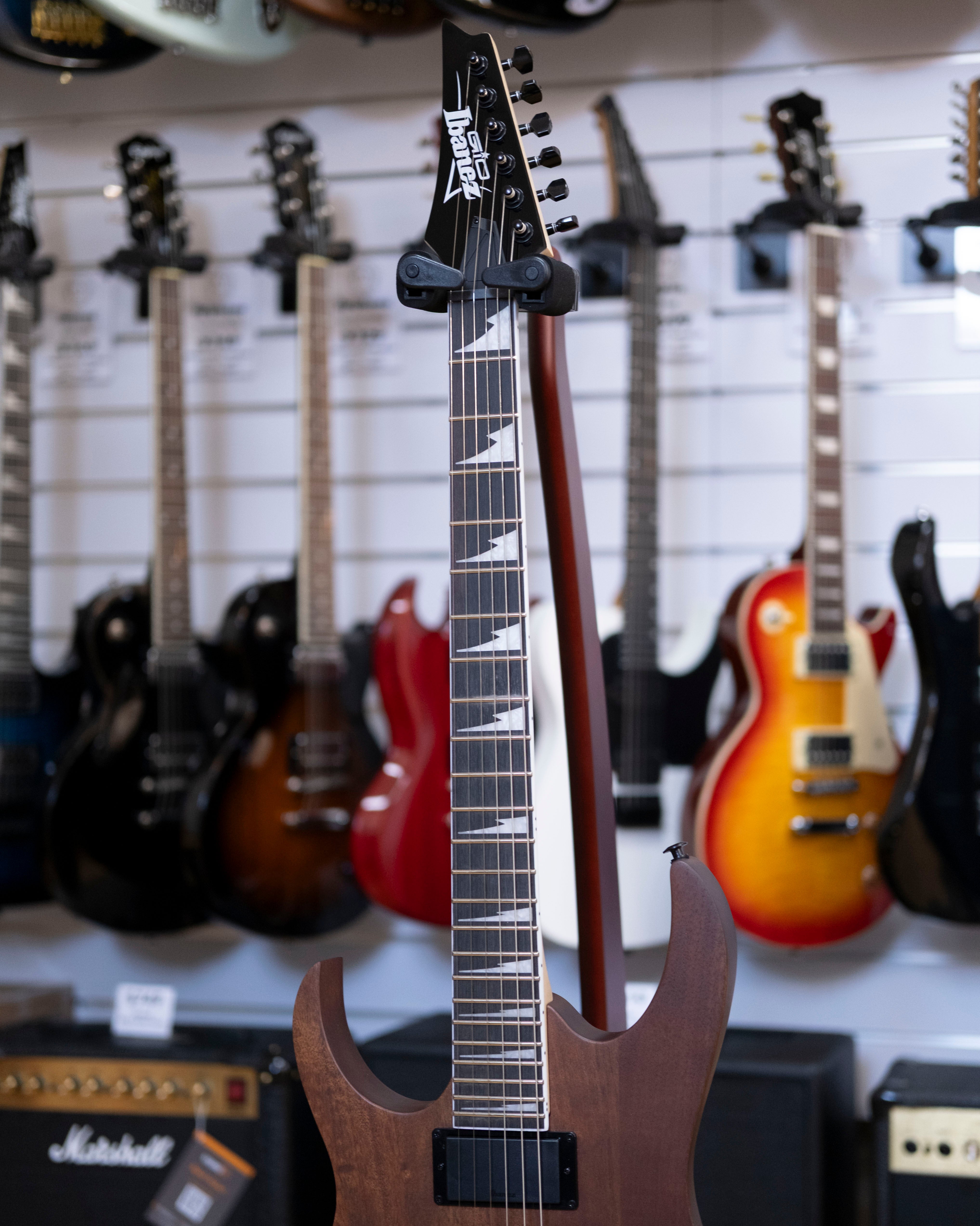 Ibanez Gio Series RG121DXL Left Handed Electric Guitar (Walnut Flat)