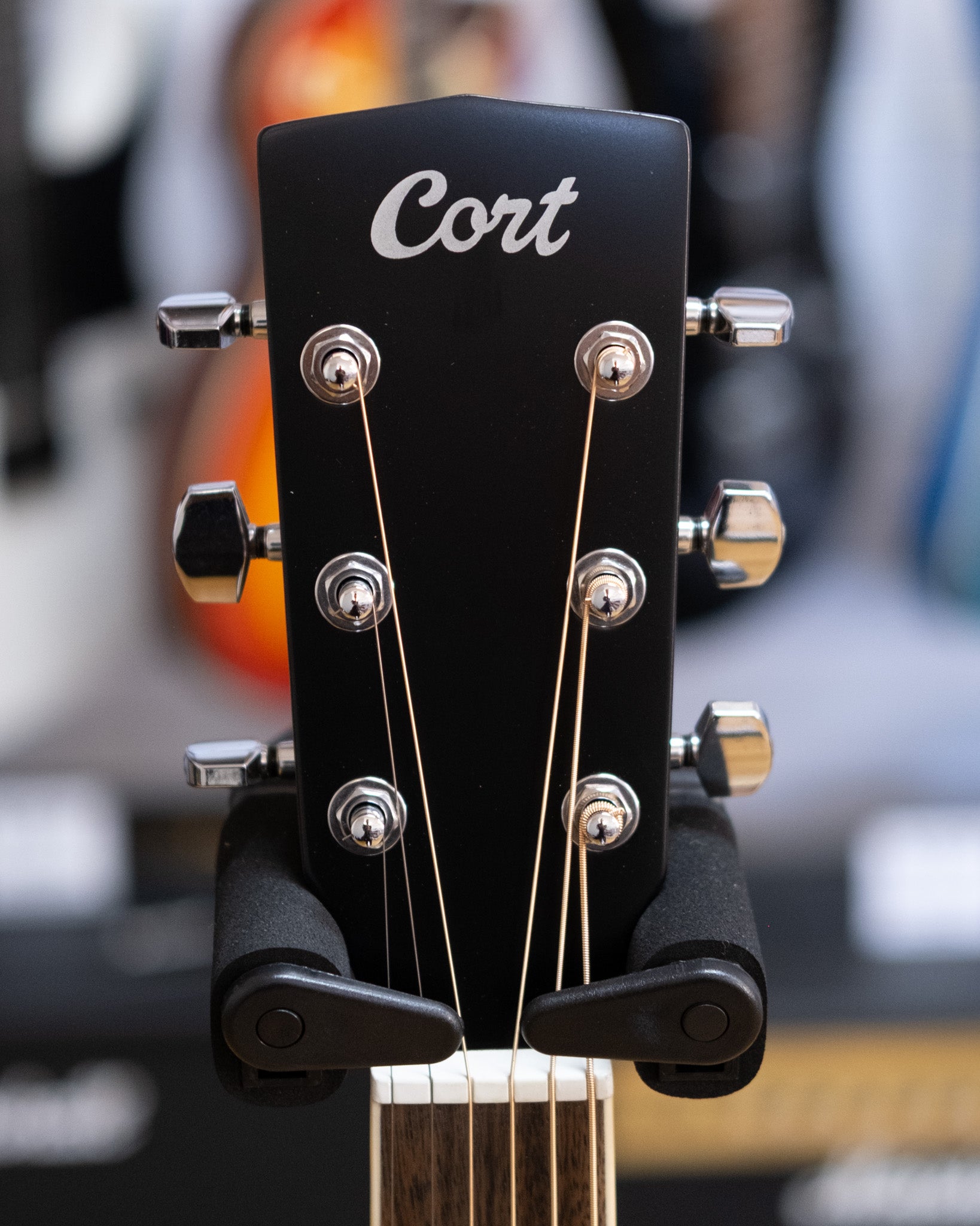 Cort AD880CE Left Handed Dreadnought Acoustic Electric Guitar (Natural Satin)