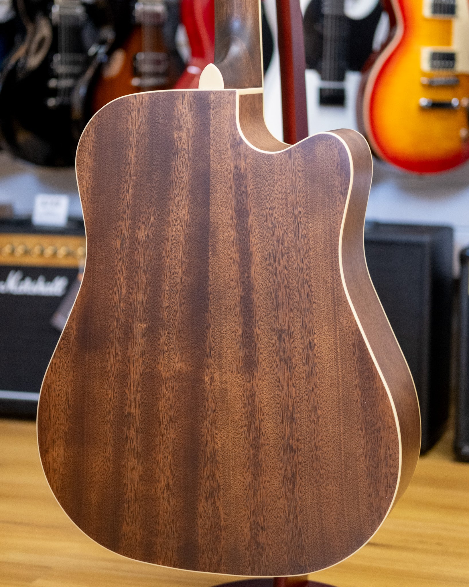 Cort AD880CE Left Handed Dreadnought Acoustic Electric Guitar (Natural Satin)